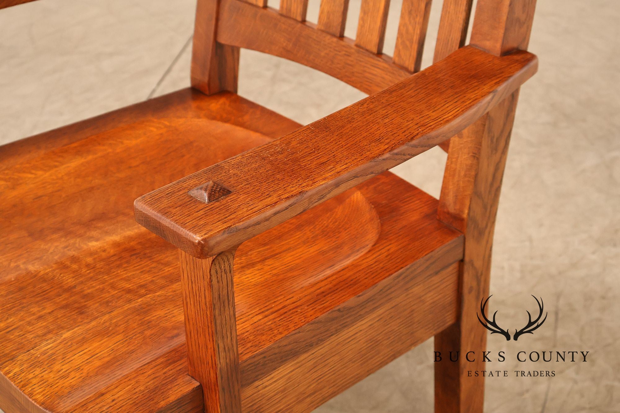 Stickley Mission Collection Set of Six Cottage Oak Dining Chairs