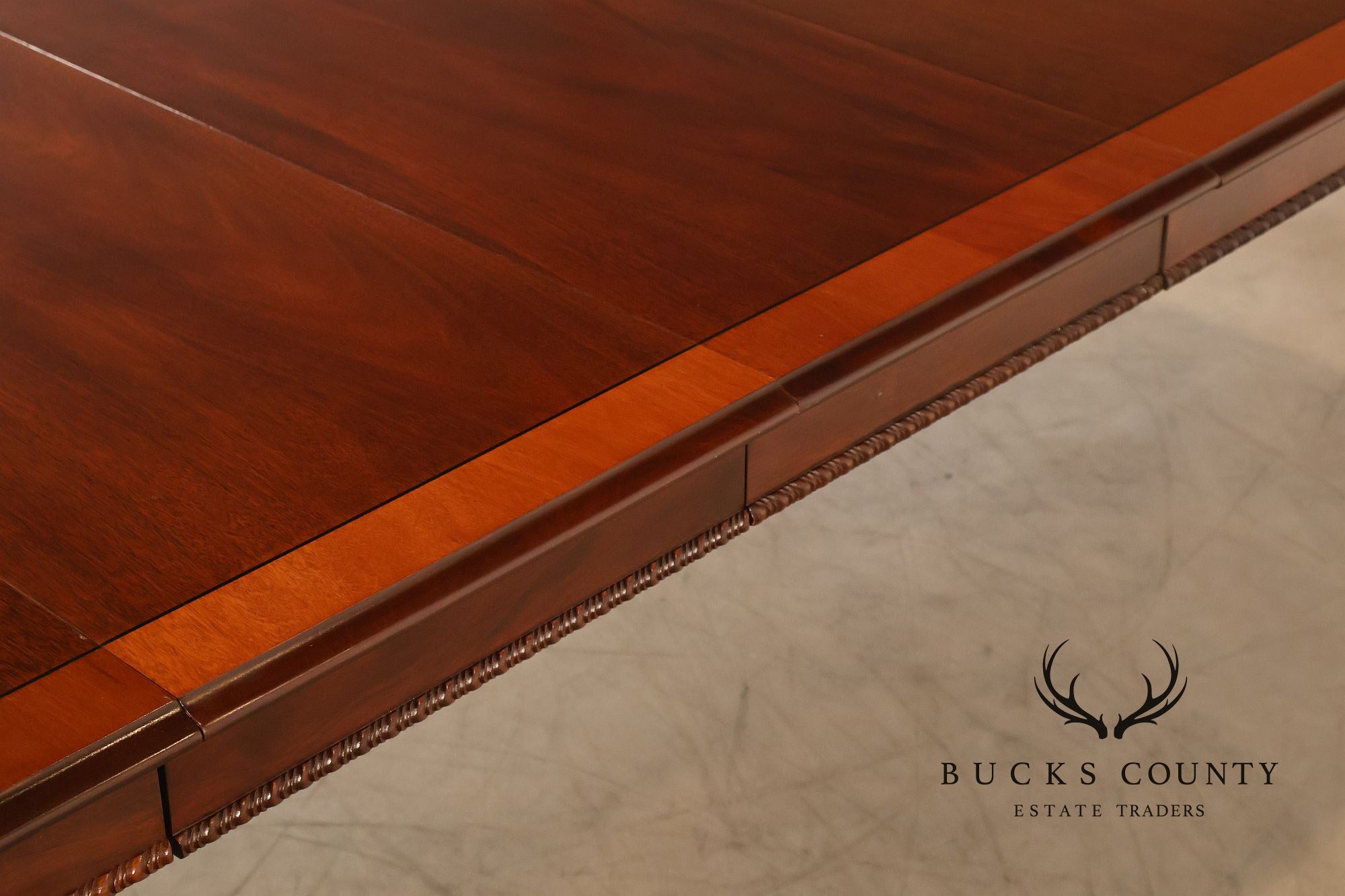 Stickley Chippendale Style Mahogany Expandable Dining Table