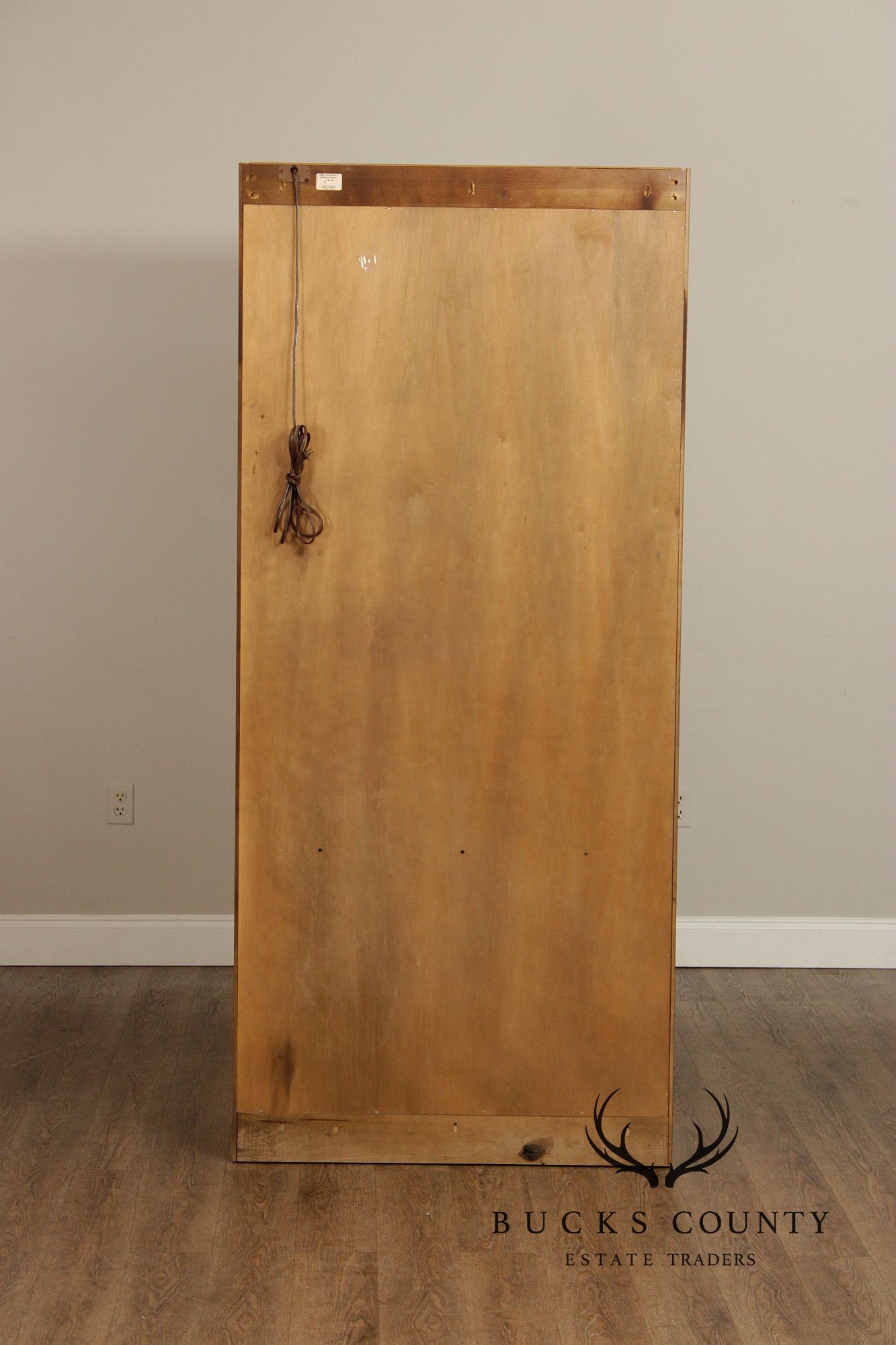 Traditional Pair of Cherry Glass Door Bookcases