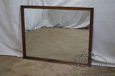 Drexel Mid Century Modern Walnut Frame Rectangular Mirror