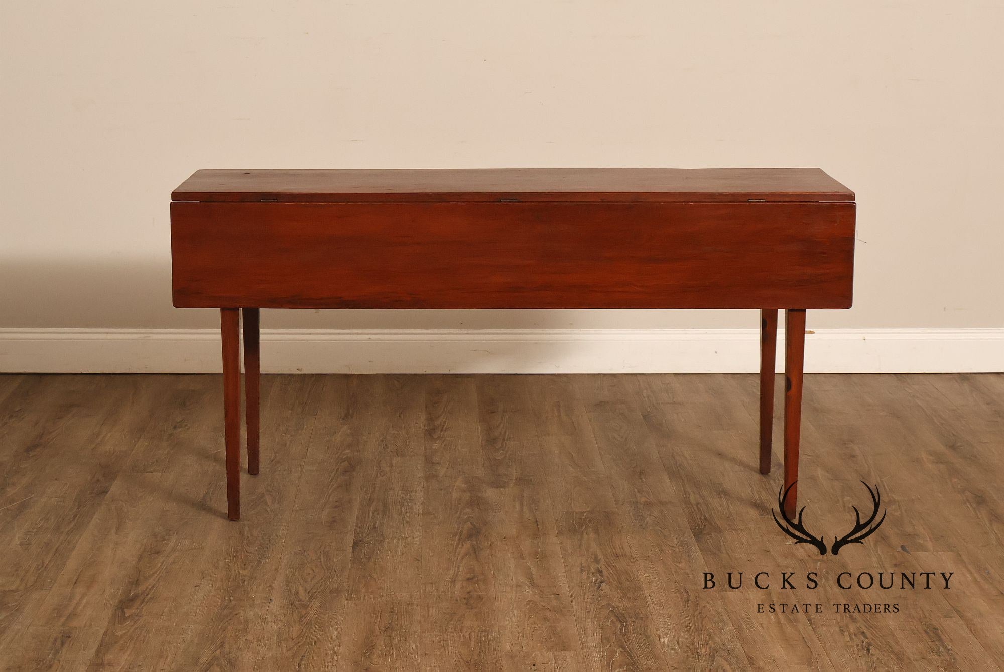 Custom Quality Farmhouse Pine Drop Leaf Harvest Dining Table