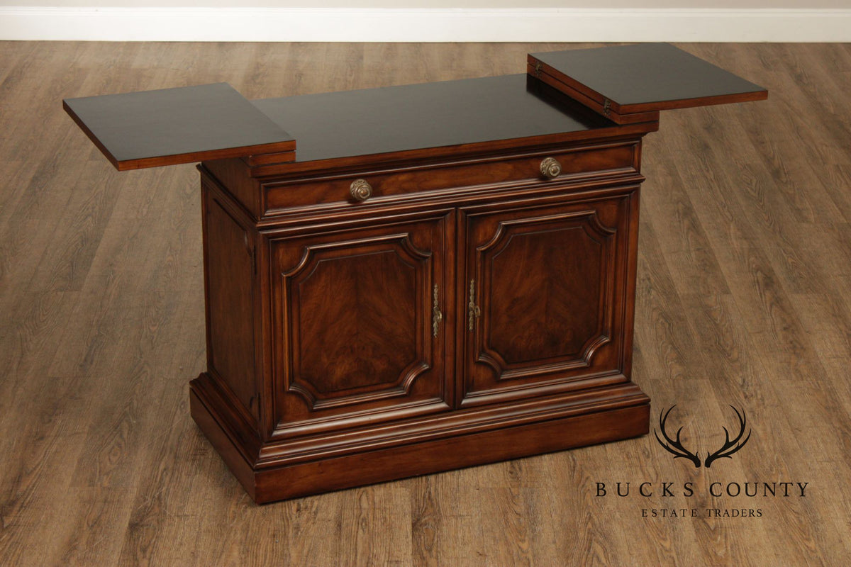 Karges Burl Walnut Flip-Top Server