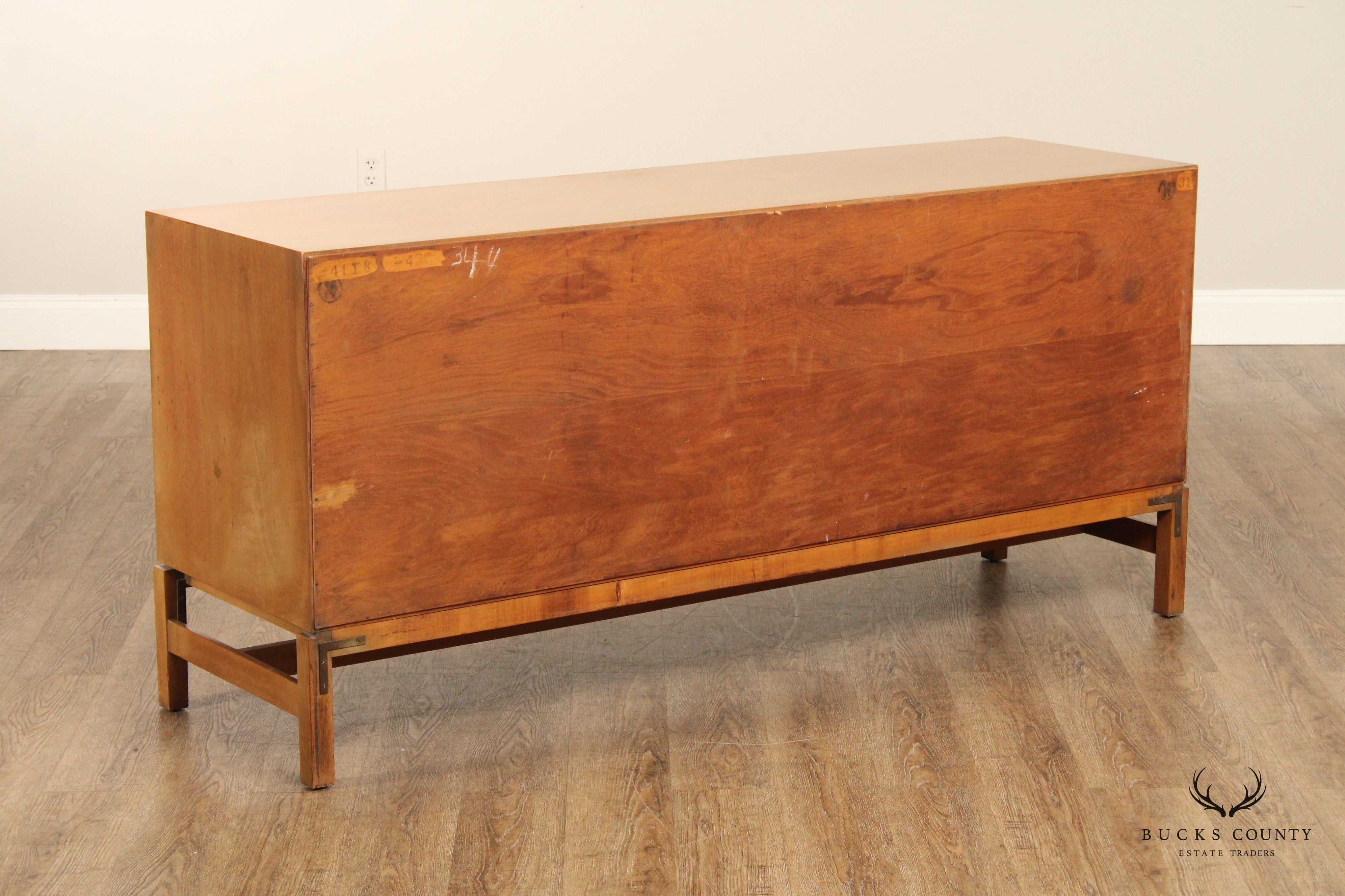 Johnson Furniture Mid Century Modern Walnut Long Dresser