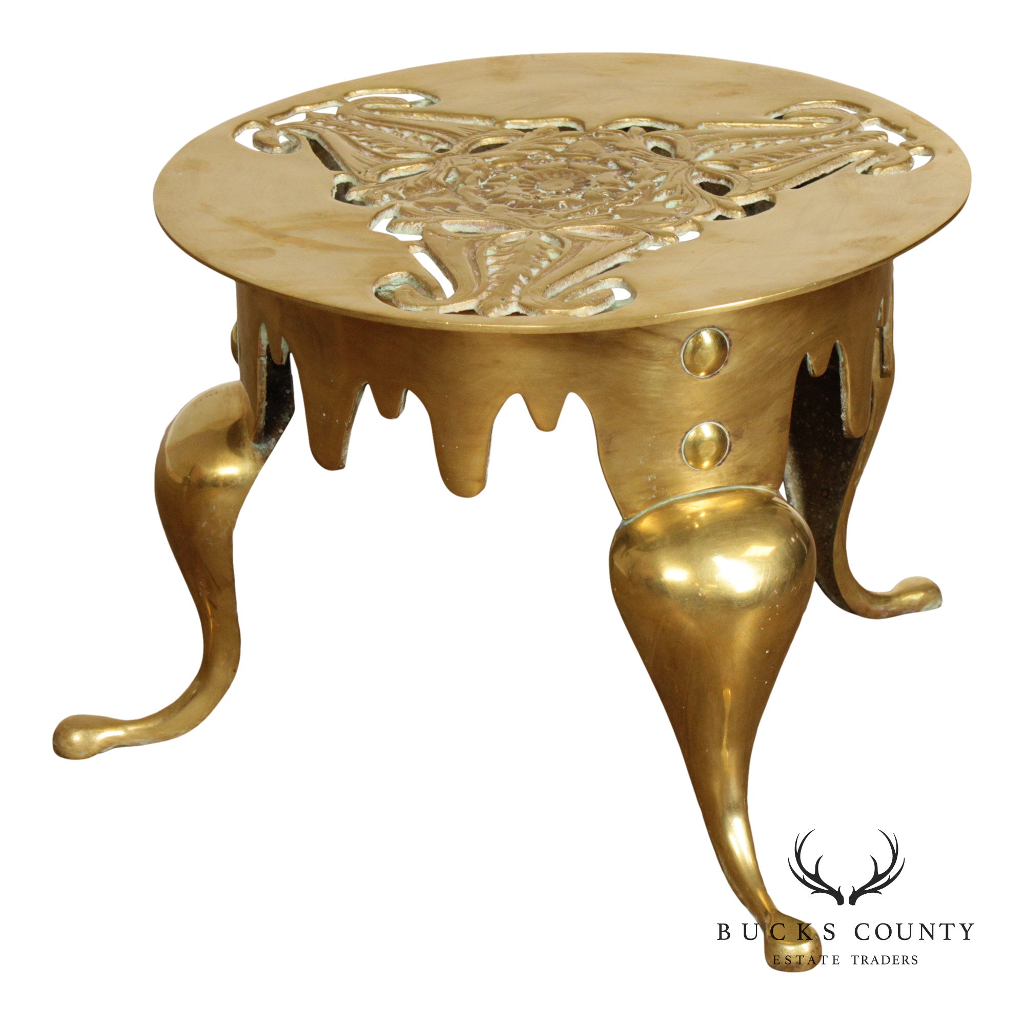 Vintage Brass Kettle Stand