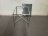 Hollywood Regency Chrome & Smoked Glass Side Table