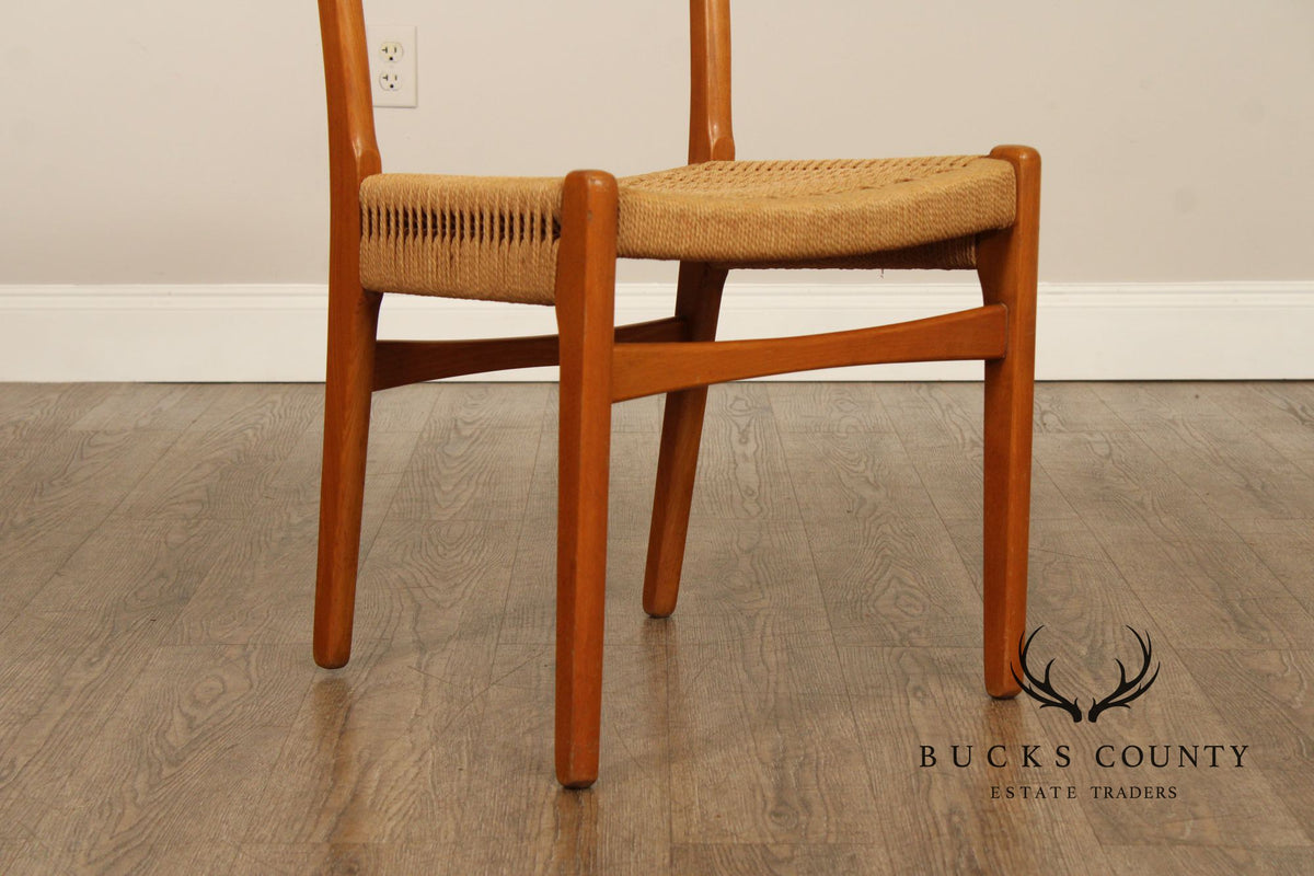 Swedish Modern Pair of Teak Dining Chairs