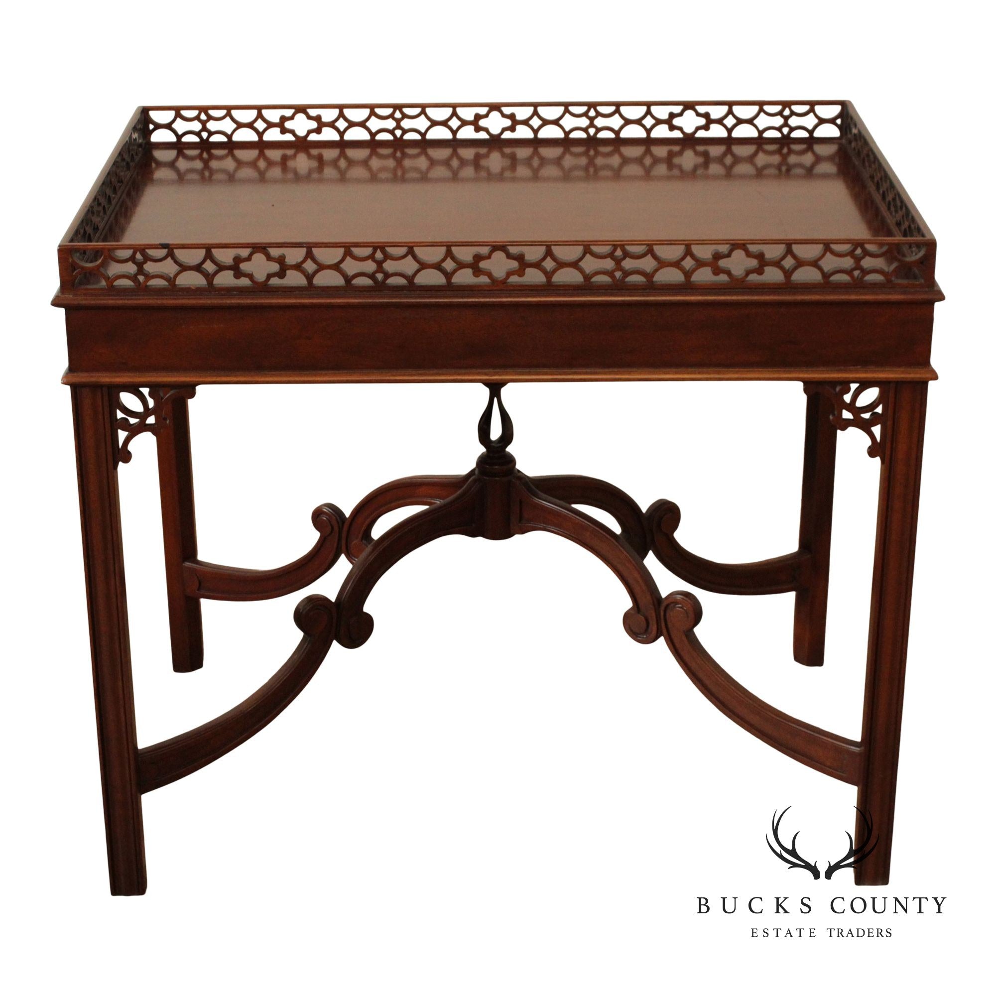 Sutton Century Reproductions Chippendale Style Mahogany Tea Table