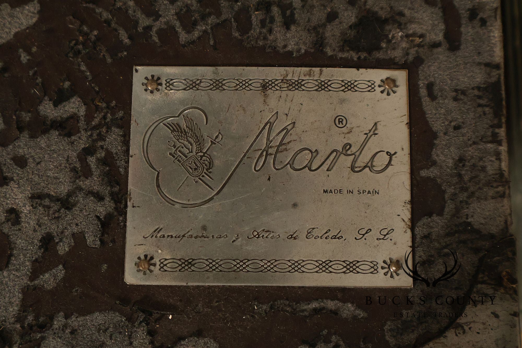 Marto Toledo Spanish Engraved Full Suit of Armor with Sword