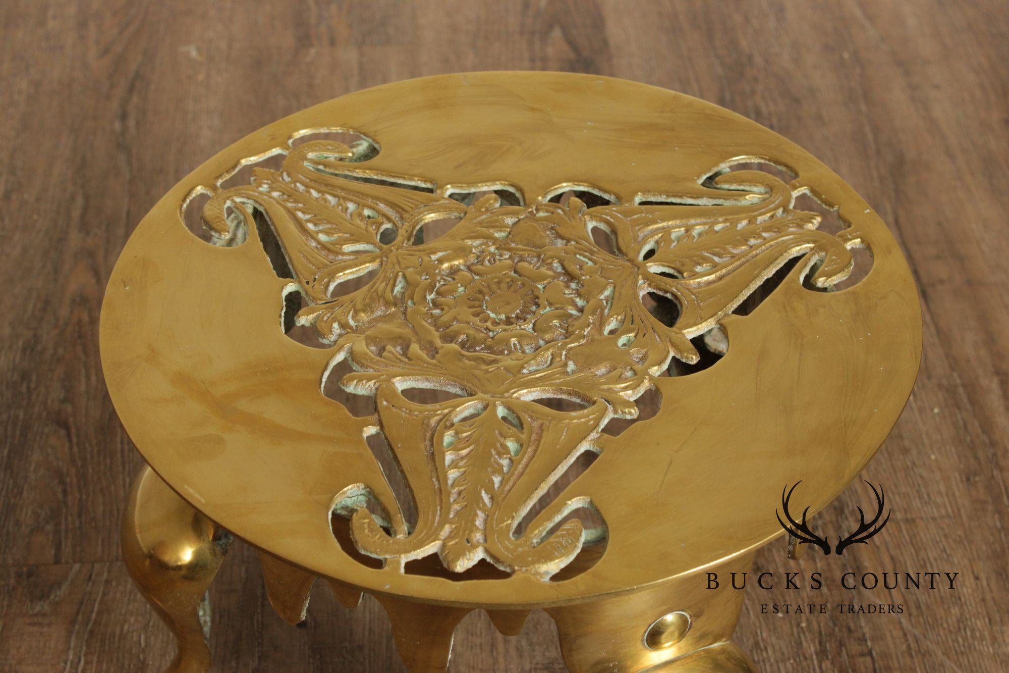 Vintage Brass Kettle Stand