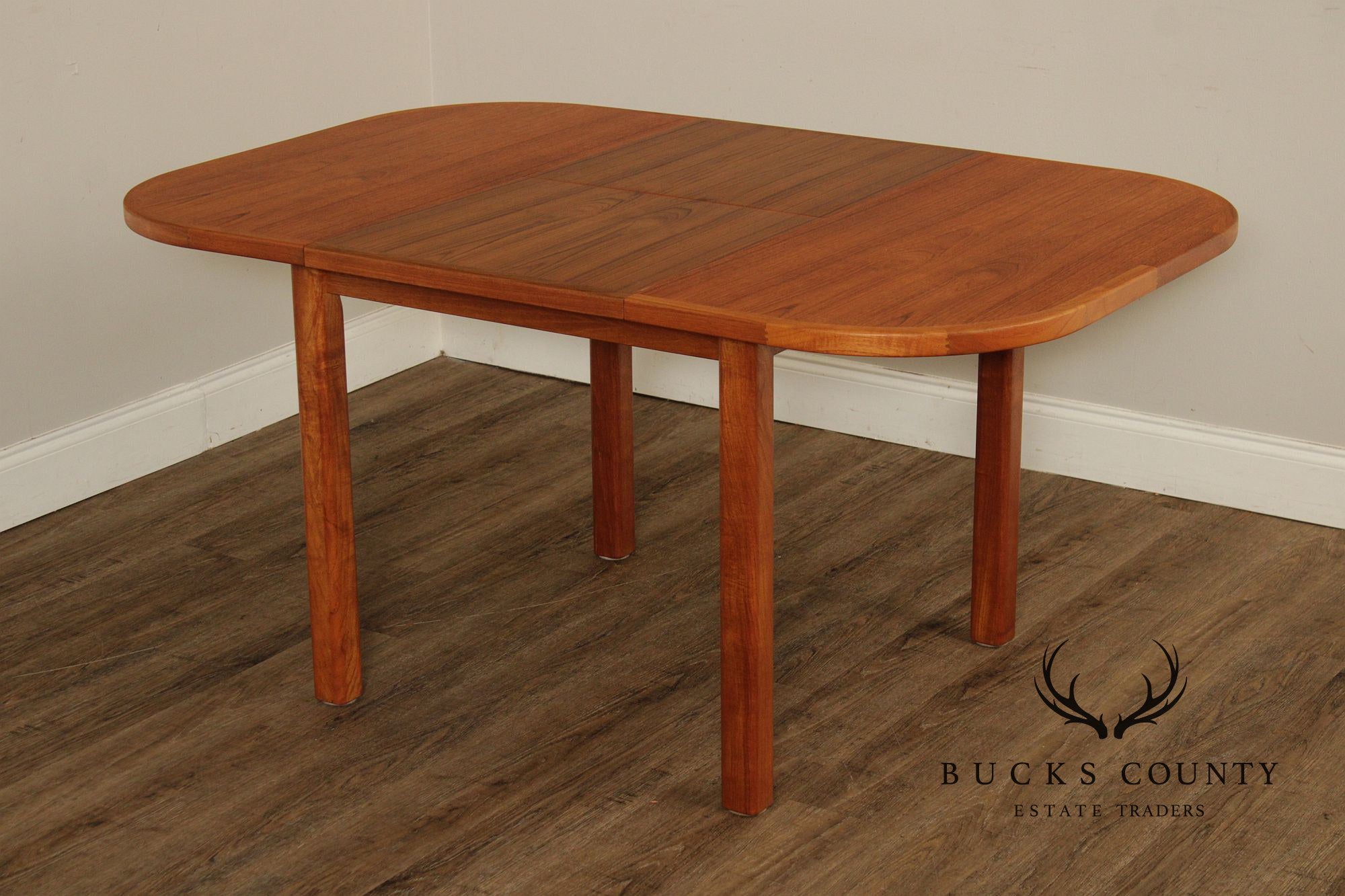 Danish Modern Style Teak Expandable Dining Table
