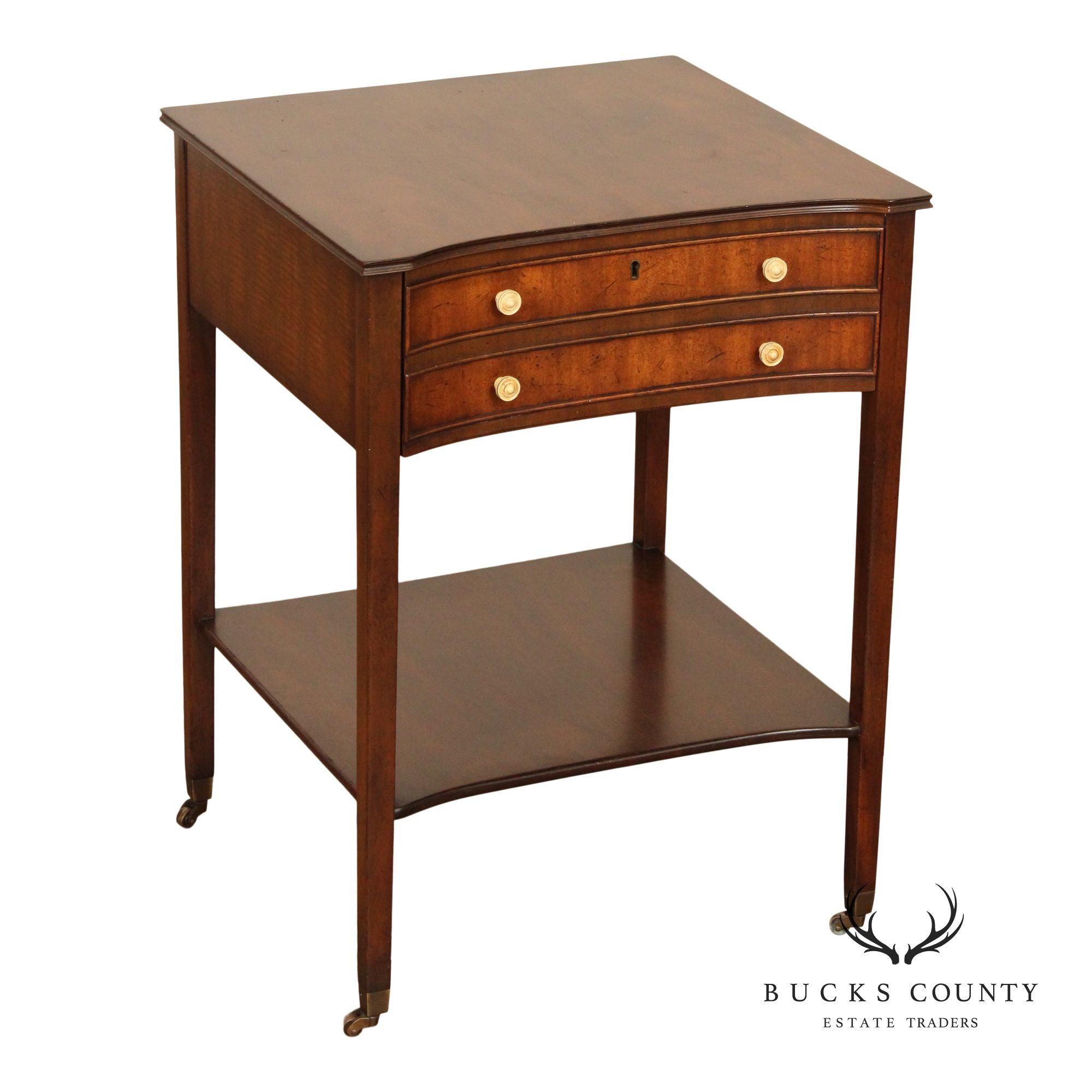 Kittinger Federal Style Mahogany One-Drawer End Table