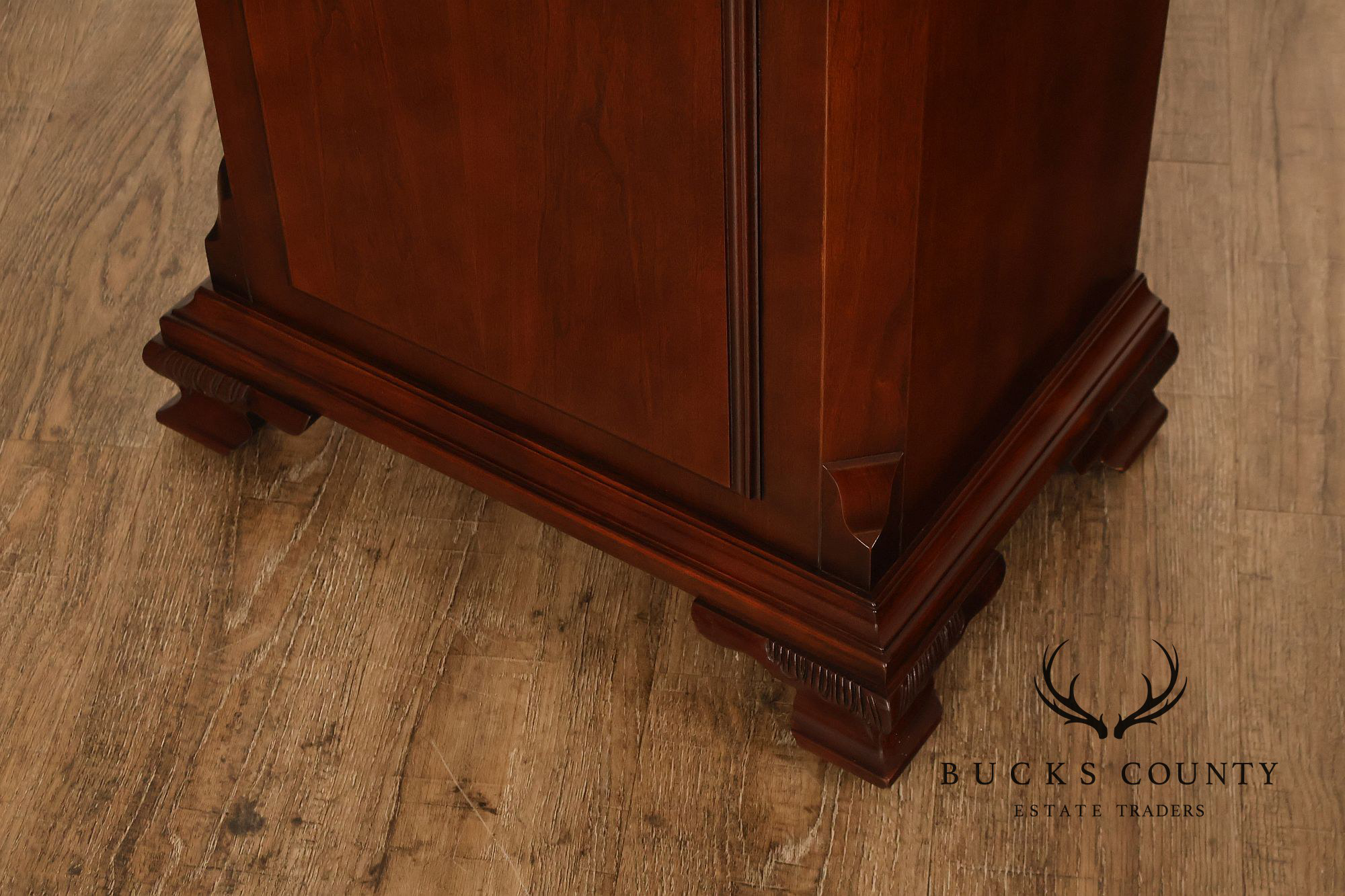 Sligh John Goddard Cherry Newport Tall Cased Grandfather Clock