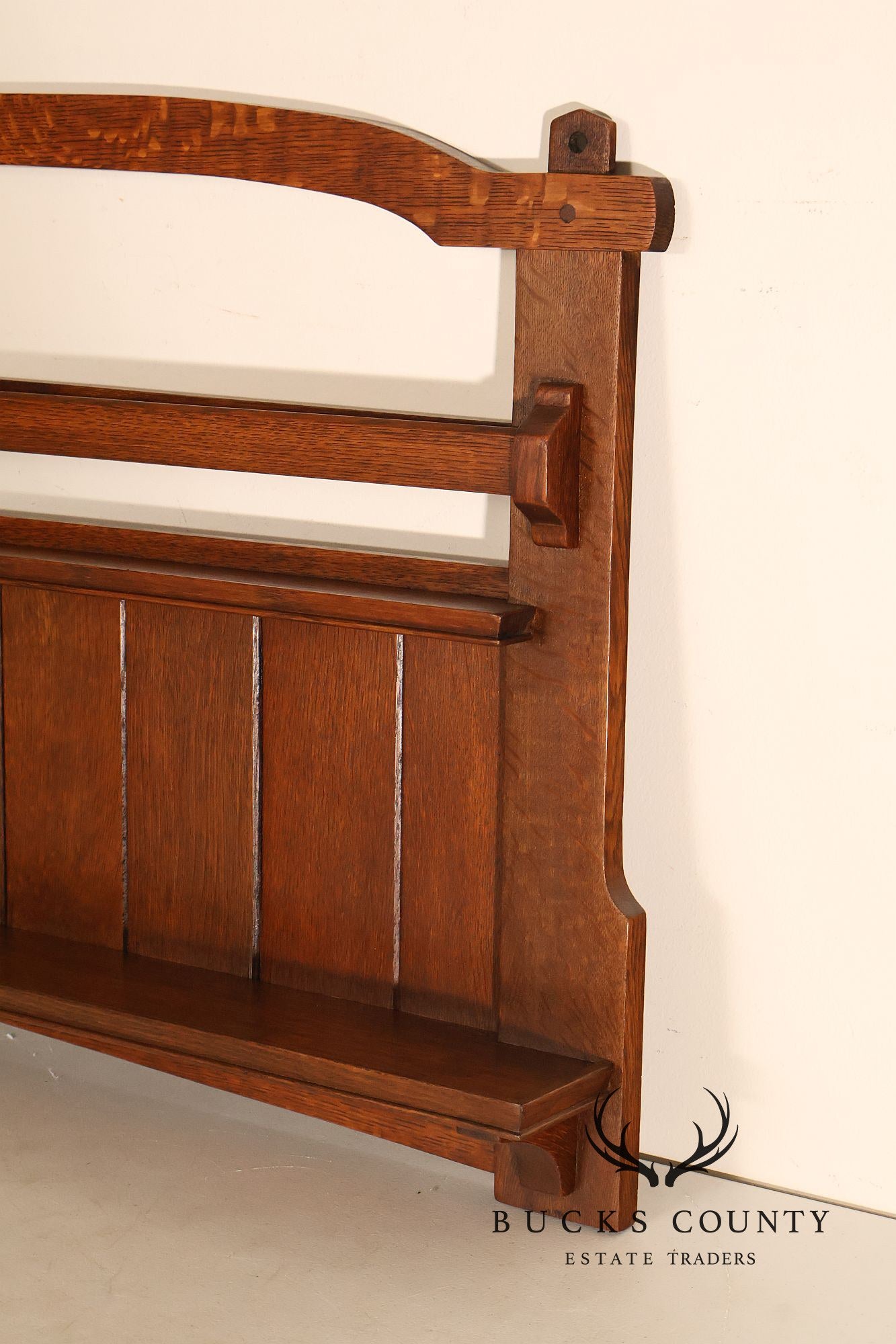 Antique Gustav Stickley Mission Oak Plate Rack #903