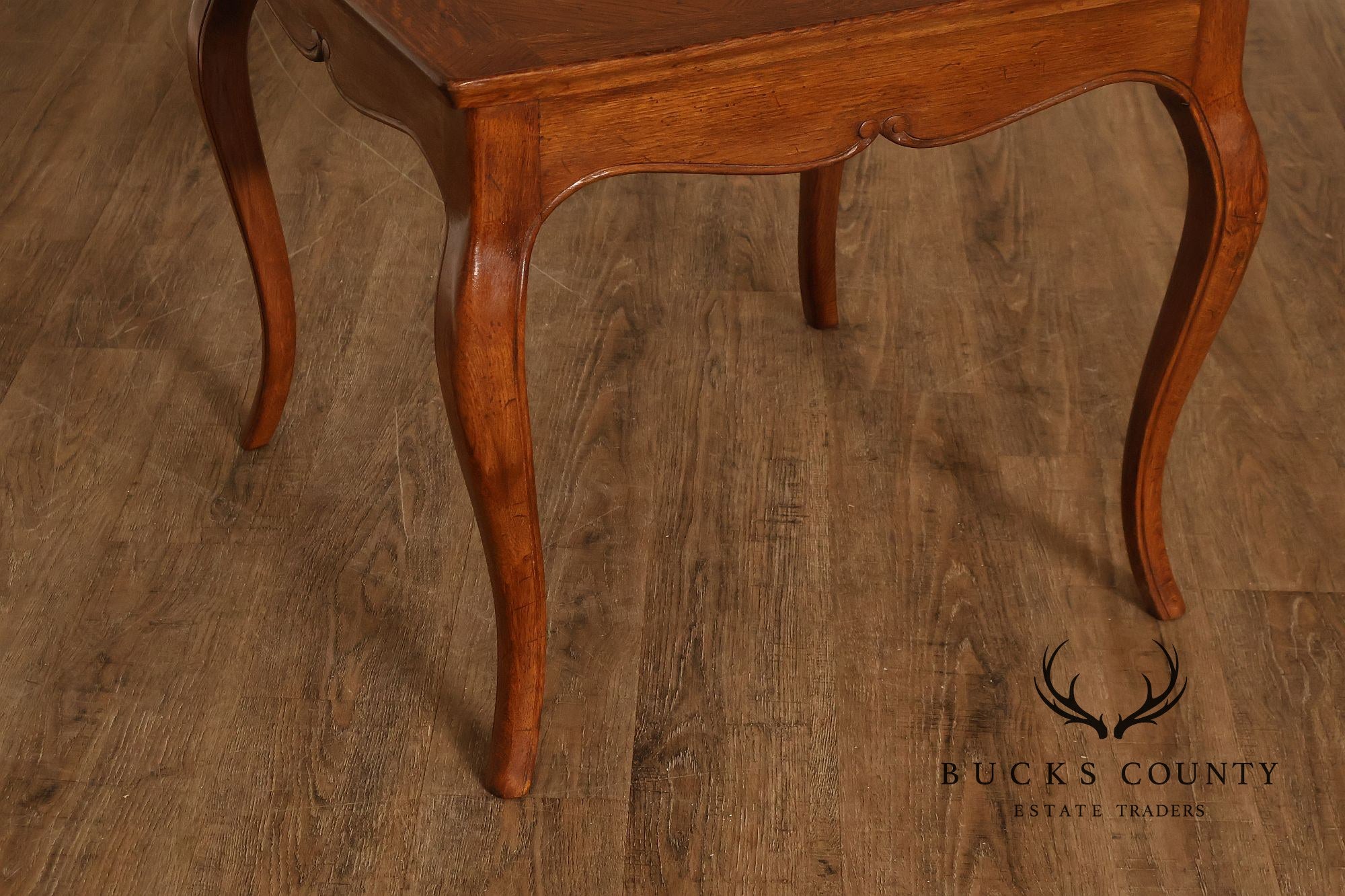 Italian Louis XV Style Oak Parquetry Side Table