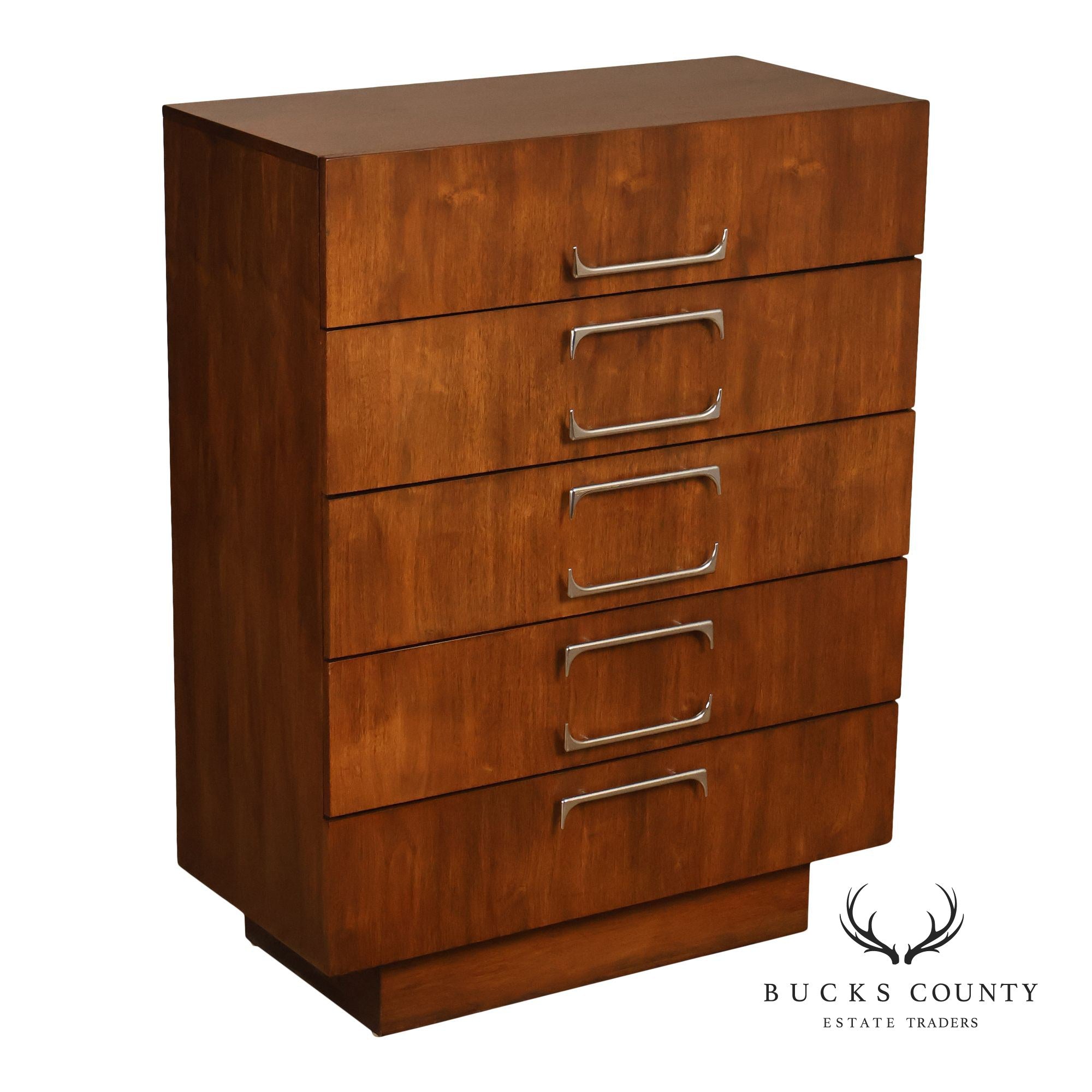 Adrian Pearsall For Craft Associates Mid Century Modern Walnut High Chest