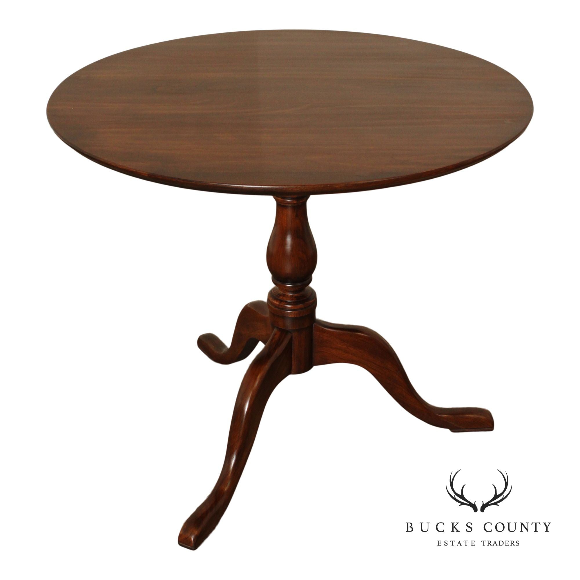 Harden Traditional Cherry Round Top Side Table