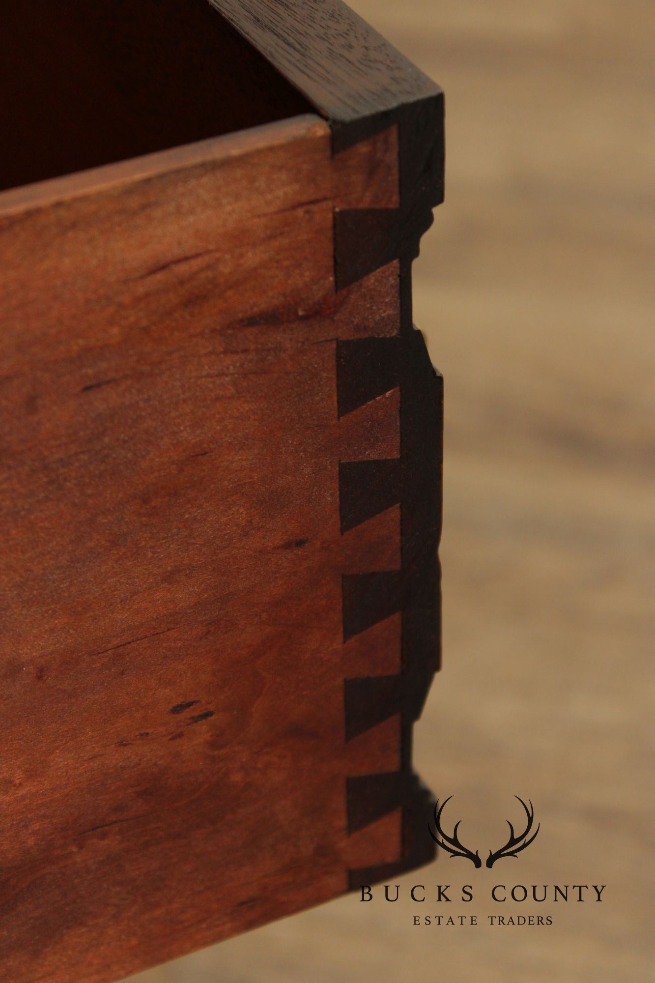 Antique Victorian Mahogany Bonnet Chest With Mirror