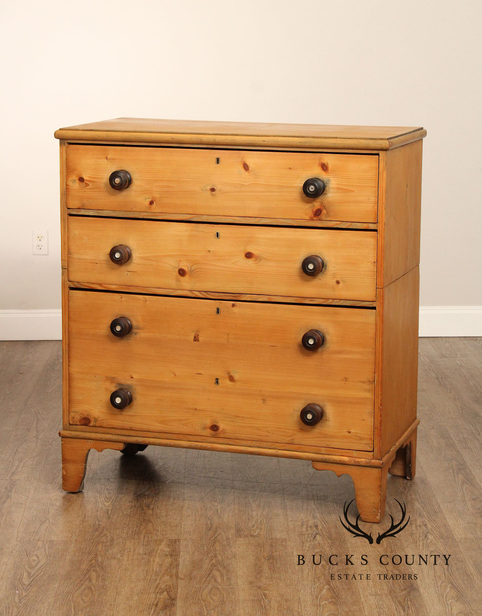 Antique English Pine Chest of Drawers