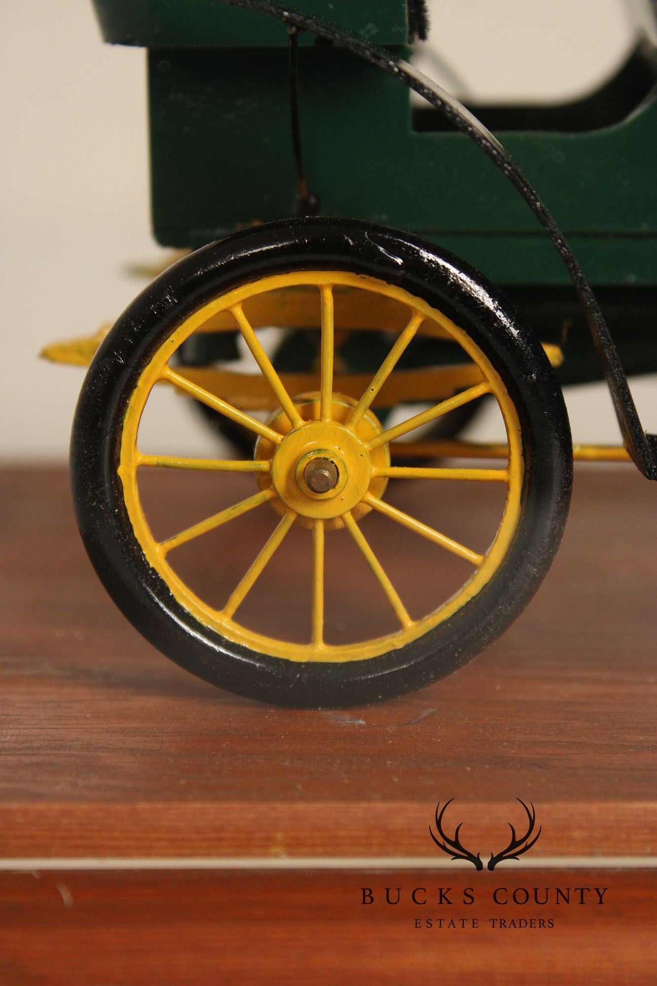 Philip Jacoby Carved Wood Stanley Steamer Automobile in Display Case