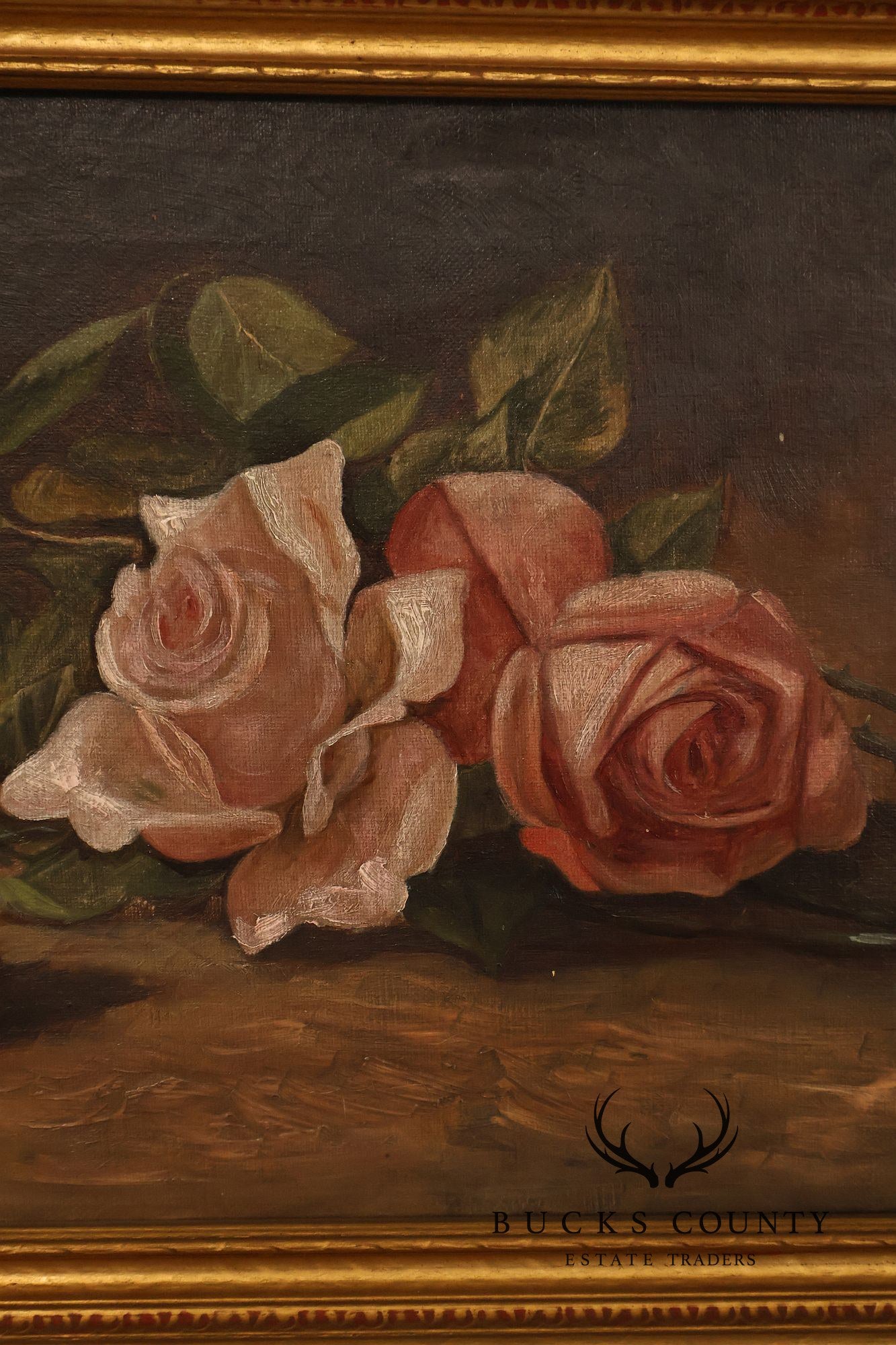 American School Floral Still-Life Painting