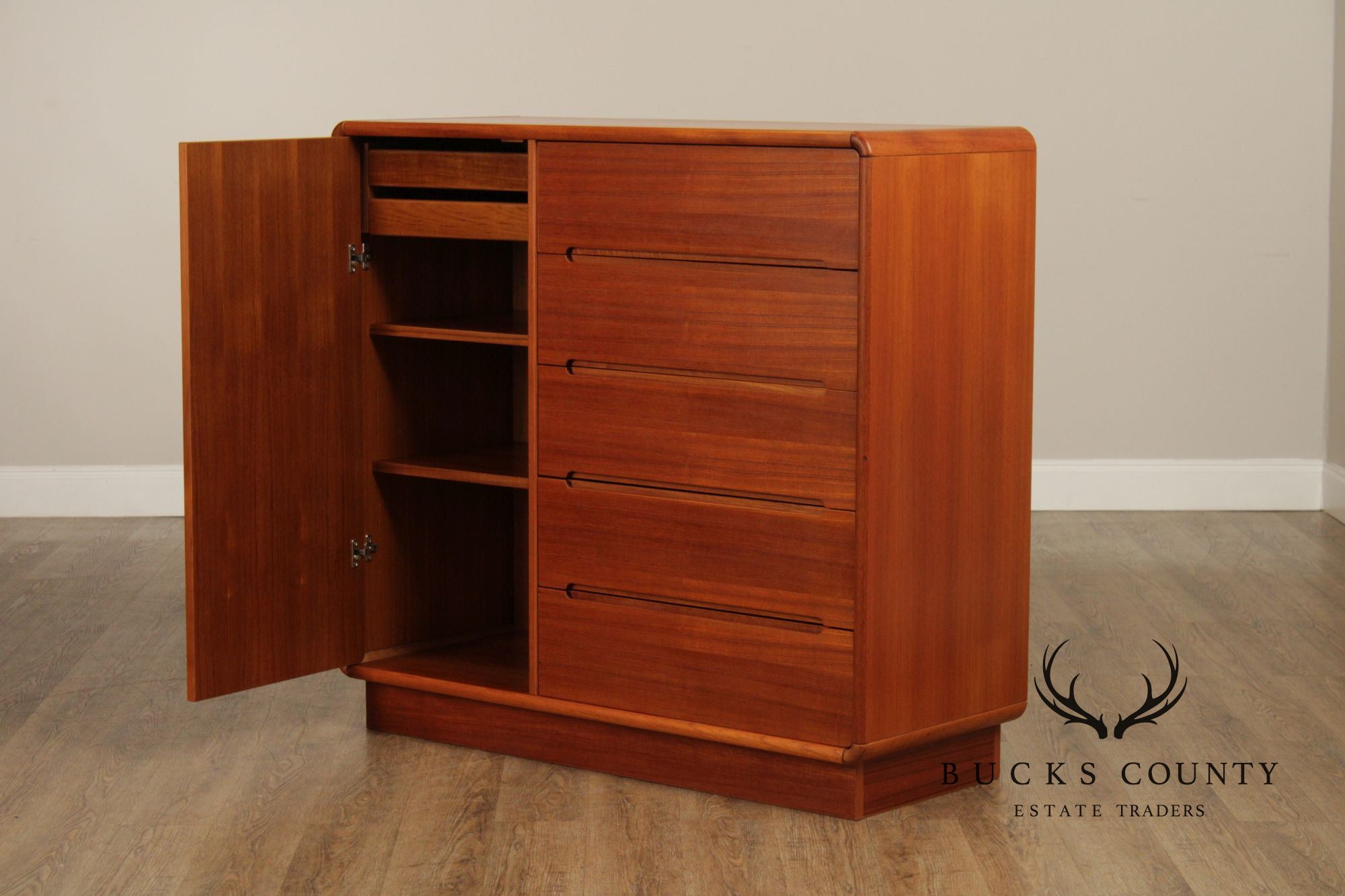 Sun Cabinet Co. Danish Modern Style Teak Chifferobe