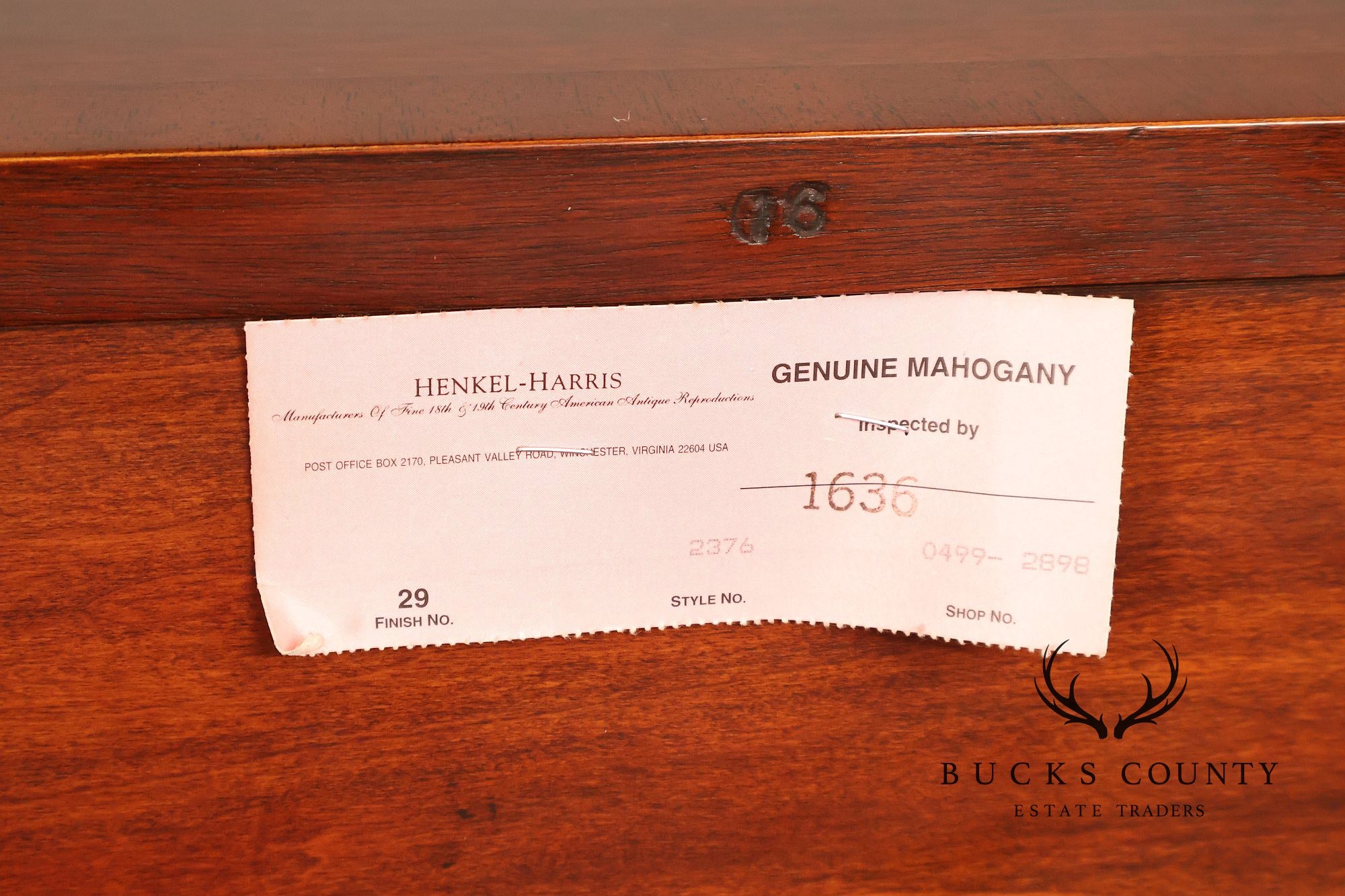 Henkel Harris Regency Style Mahogany Sideboard