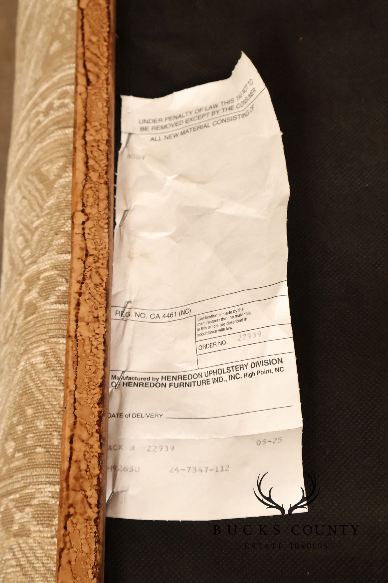 Henredon Upholstered Lounge Chair With Ottoman