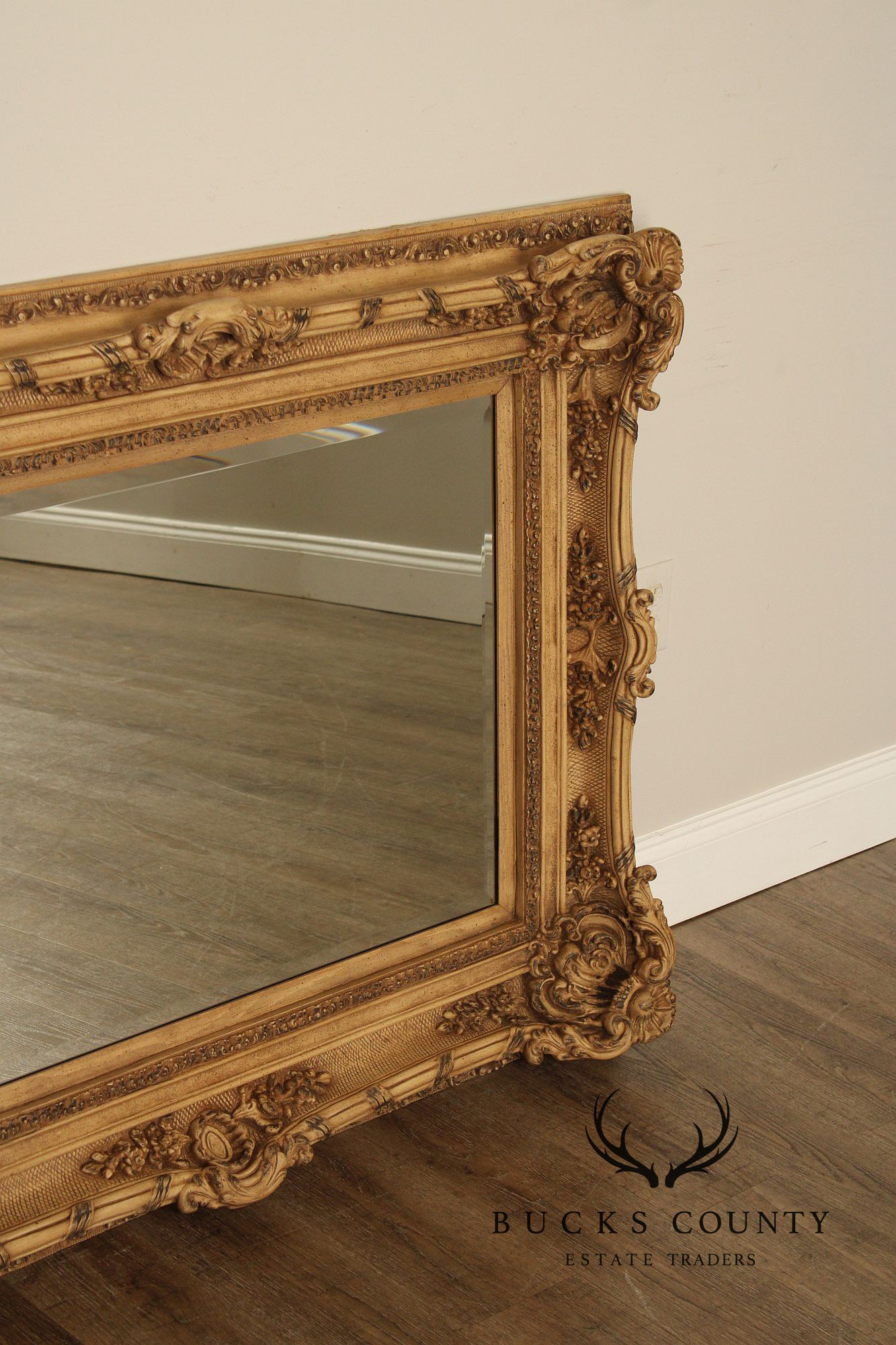 Timeless Reflections Baroque Style Gilt Framed Wall Mirror
