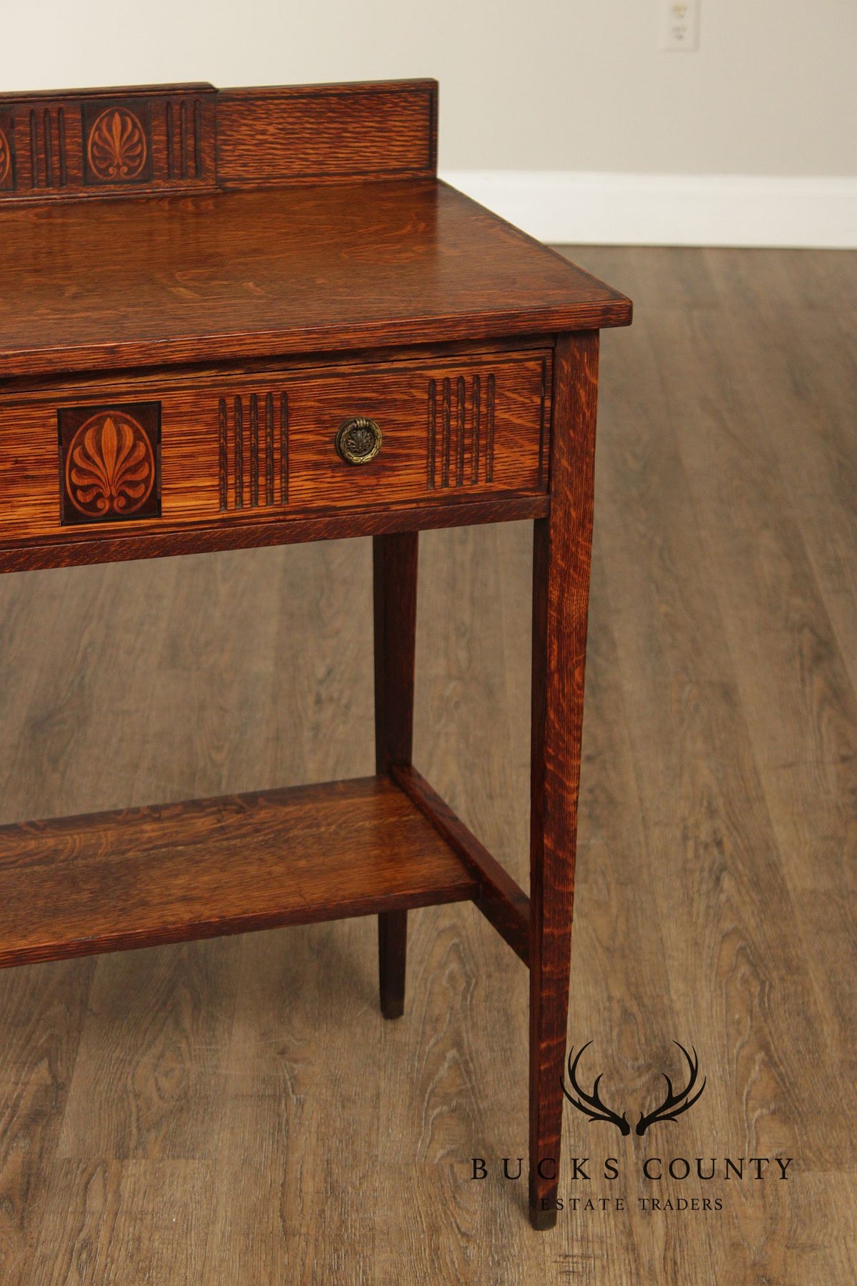 Lifetime Furniture Edwardian Oak Server With Drawer And Lower Shelf