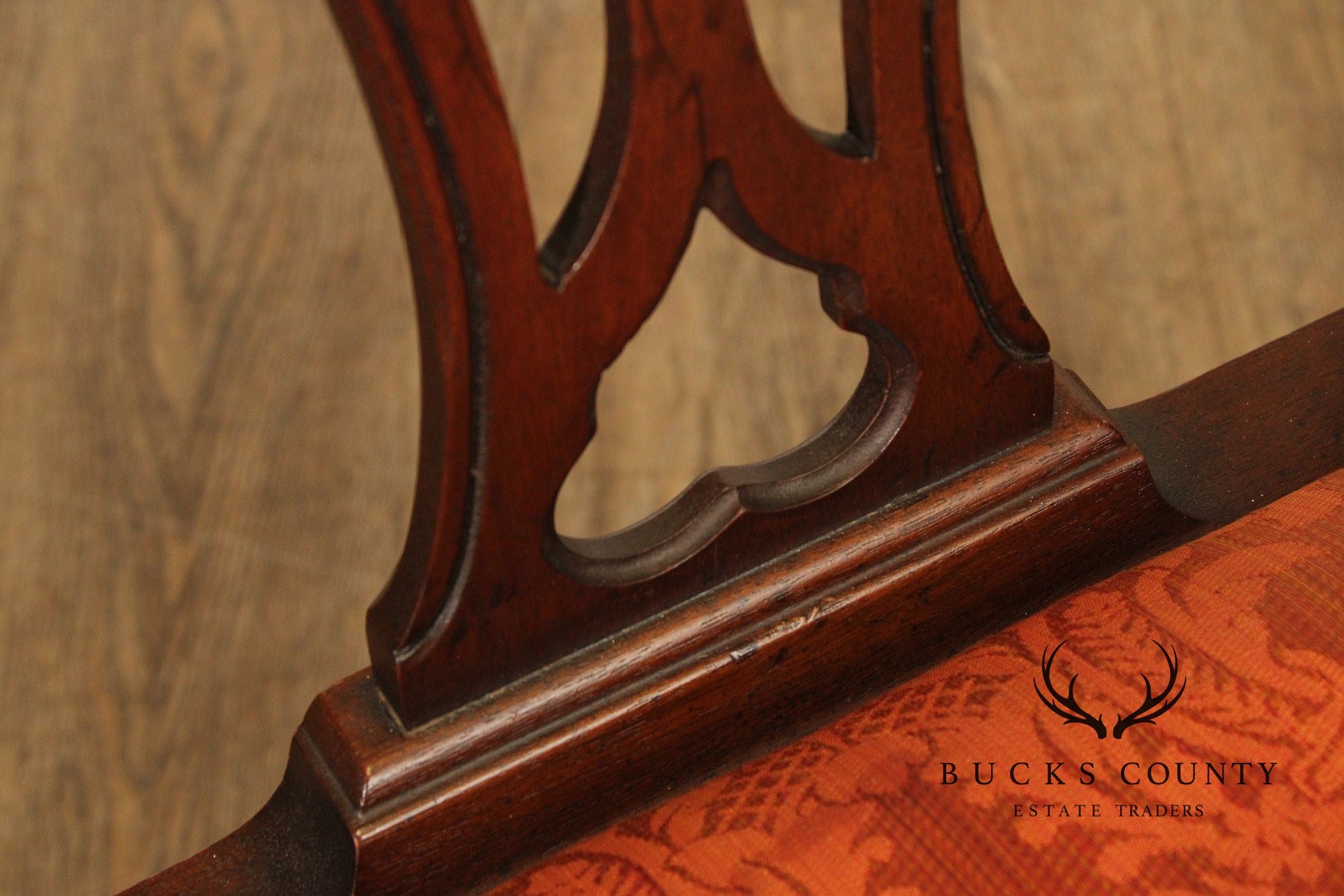 Henredon Chippendale Style Vintage Set of Six Mahogany Dining Chairs