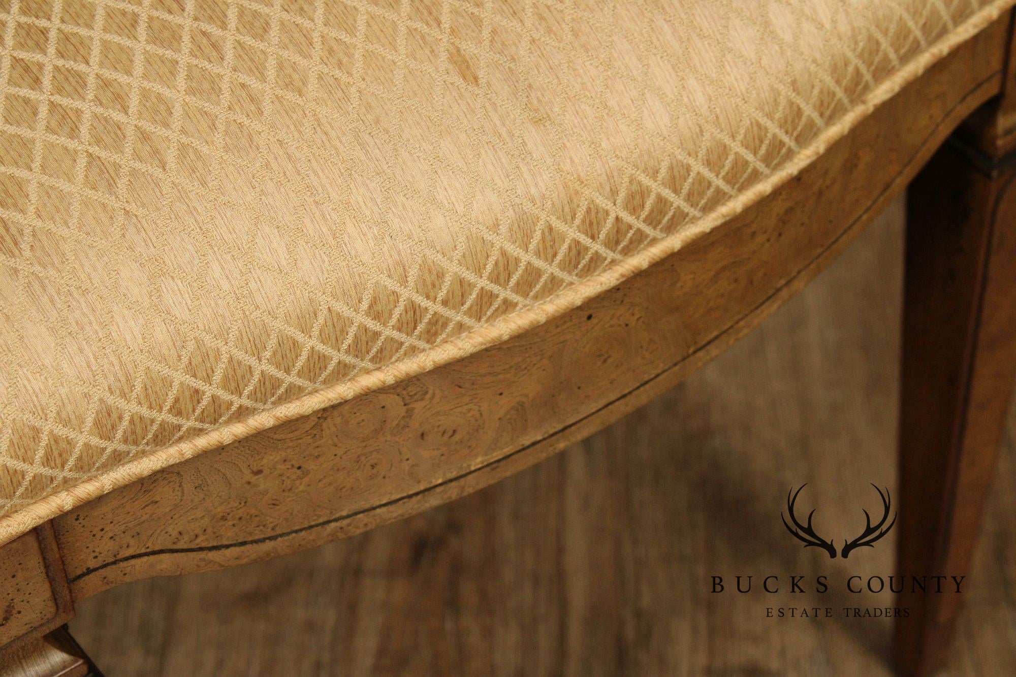 Biedermeier Style Set of Four Burlwood Dining Chairs