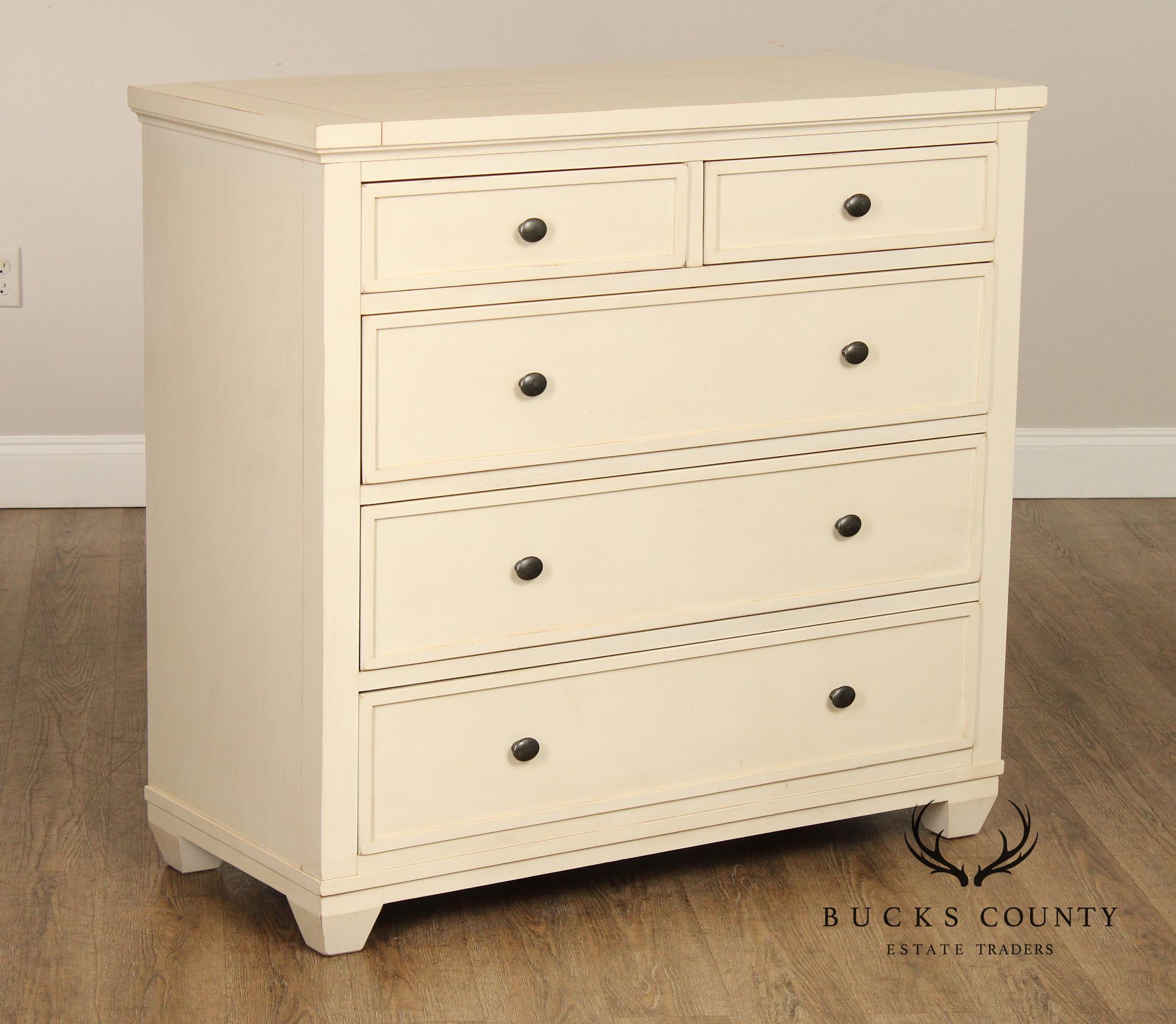 Ethan Allen Reeves Painted Tall Dresser