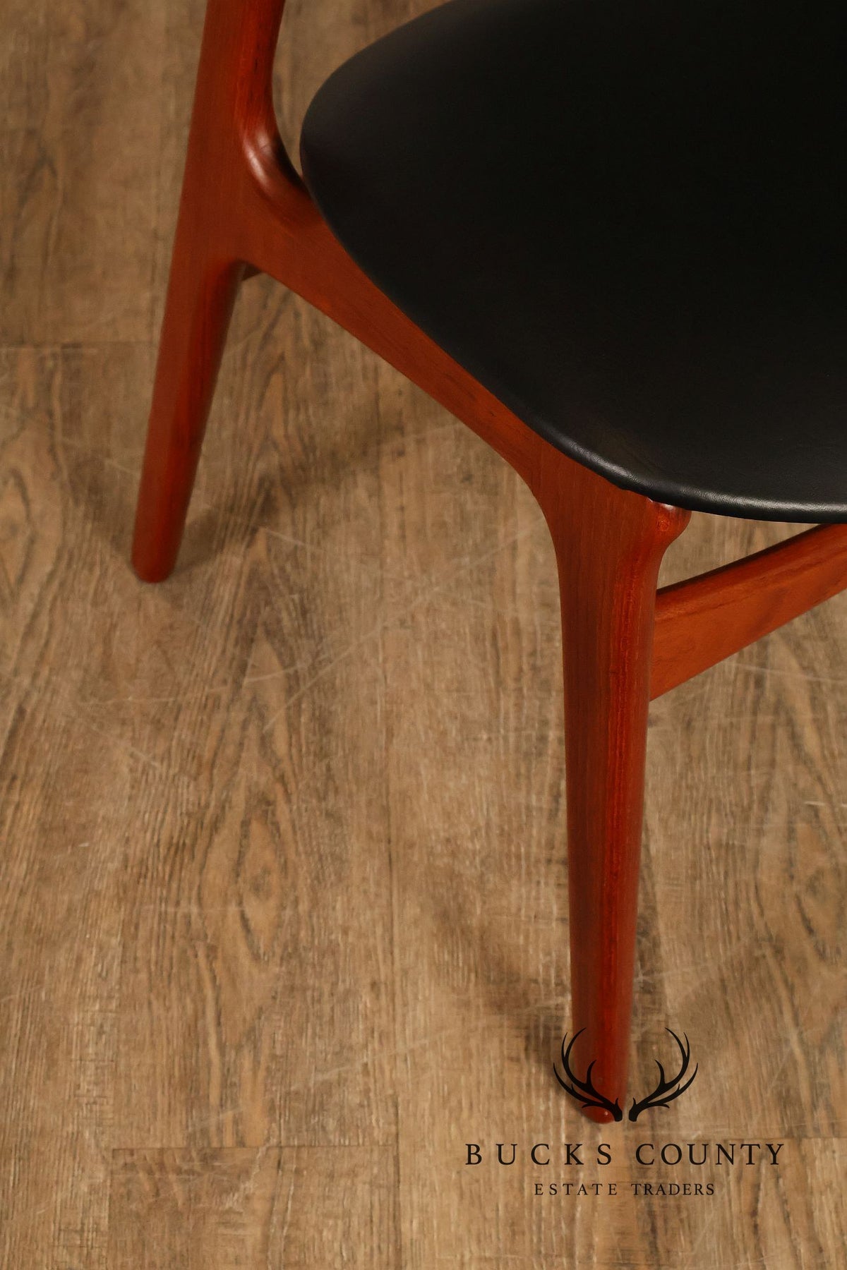 Danish Mid Century Modern Erik Buch Teak Desk Chair