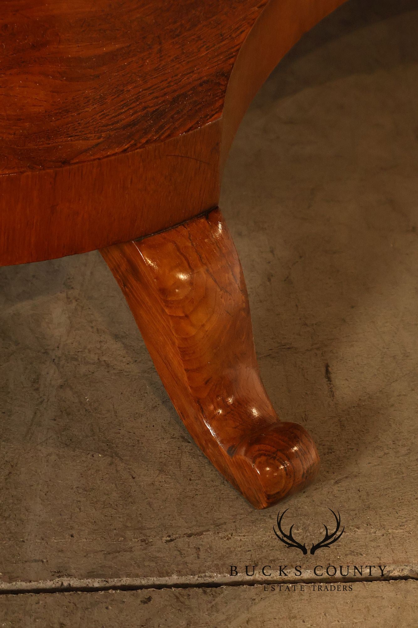 Antique Burlwood Biedermeier Drop Leaf Table