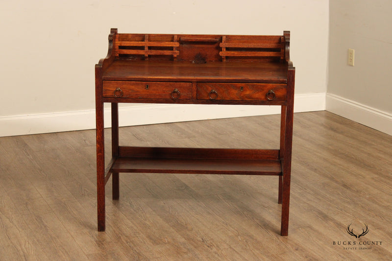 Antique Mission Oak Writing Desk