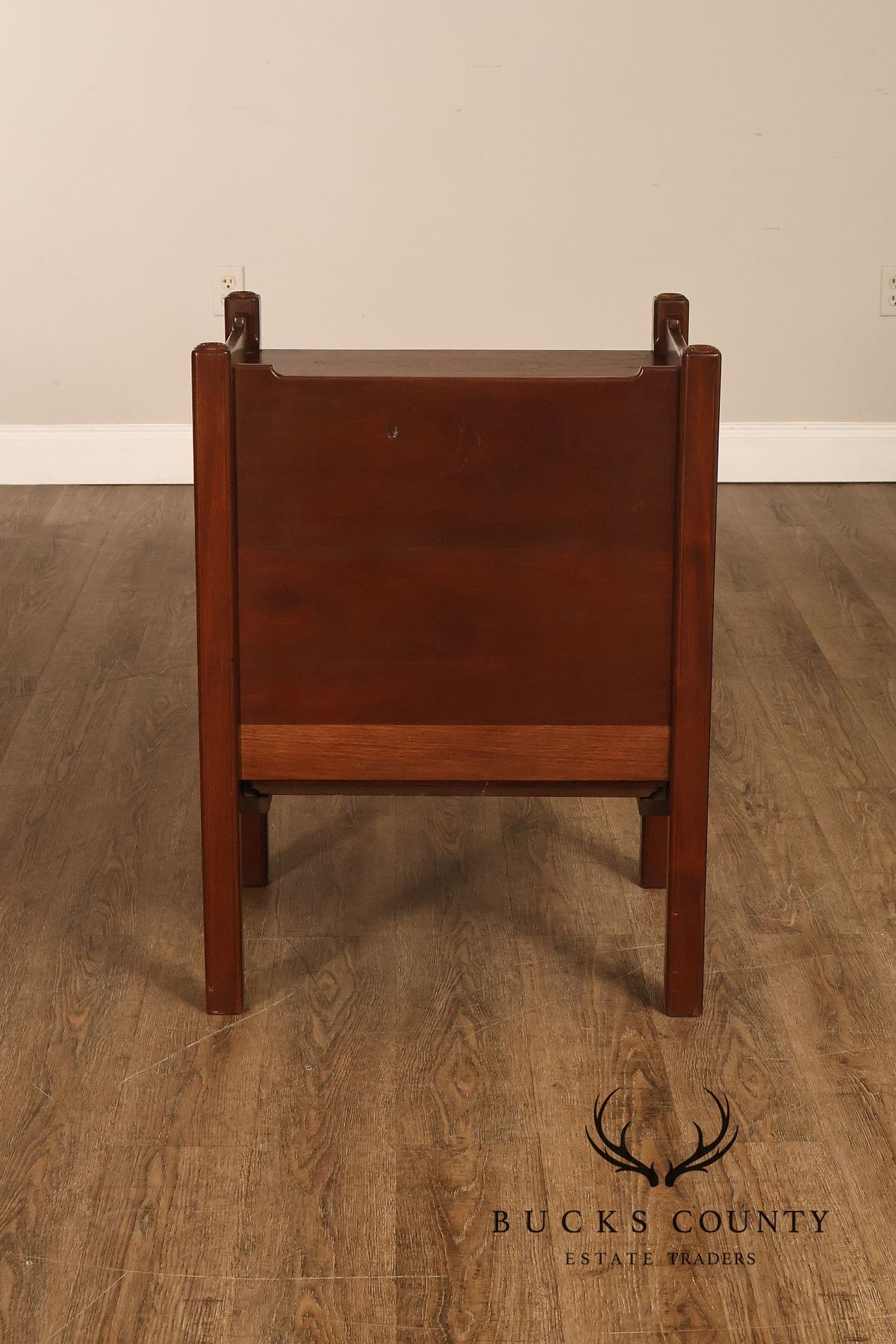Custom Made Traditional One-Drawer Bedside Nightstand By Mark A. Krebs