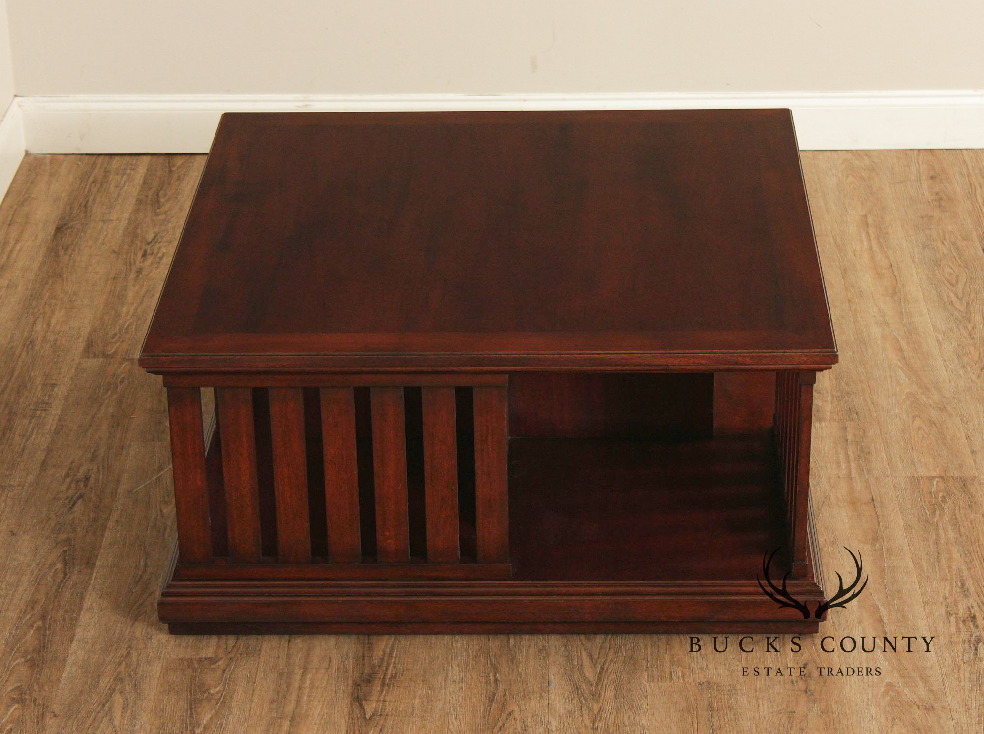 Ralph Lauren 42 Inch Square Mahogany Coffee Table