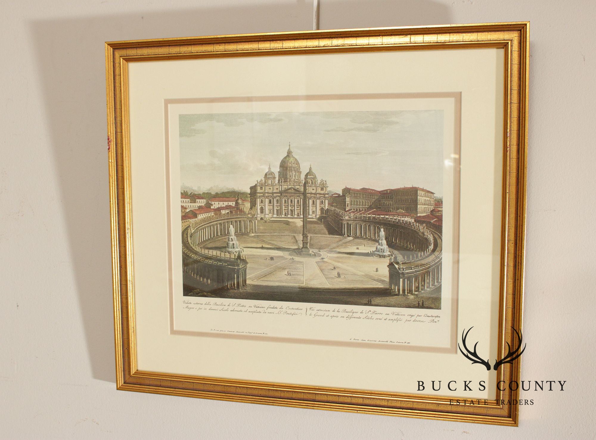 Set of Four Framed Italian Architectural Prints