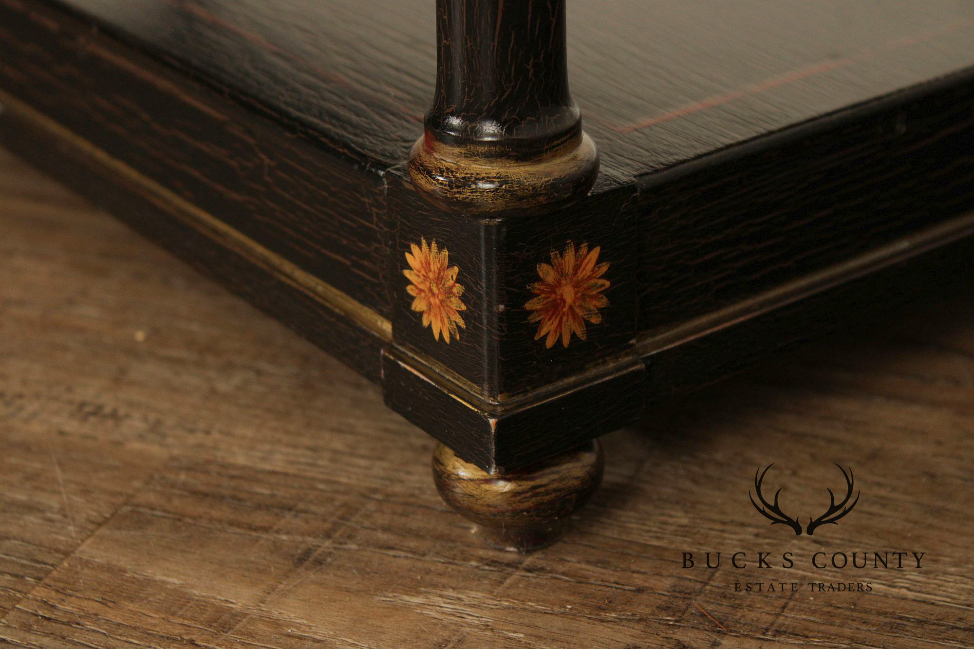 Regency Style Distressed Painted Coffee Table