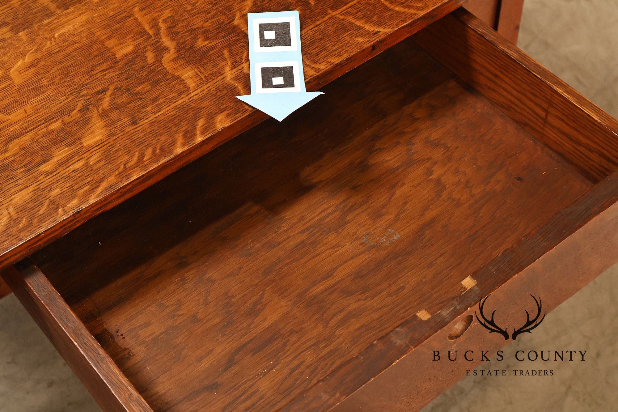 Antique Stickley Brothers “Balmoral” Arts And Crafts Oak Writing Desk