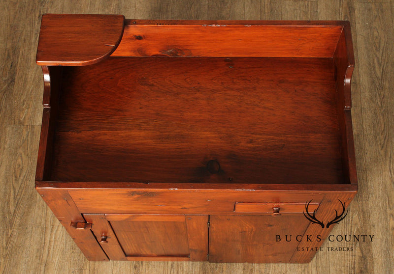 B. Delin Farmhouse Style Pine Drysink Cabinet