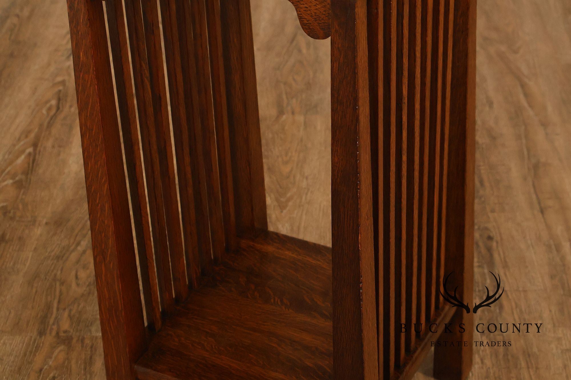 Michigan Chair Company Antique Mission Oak Spindle Side Table