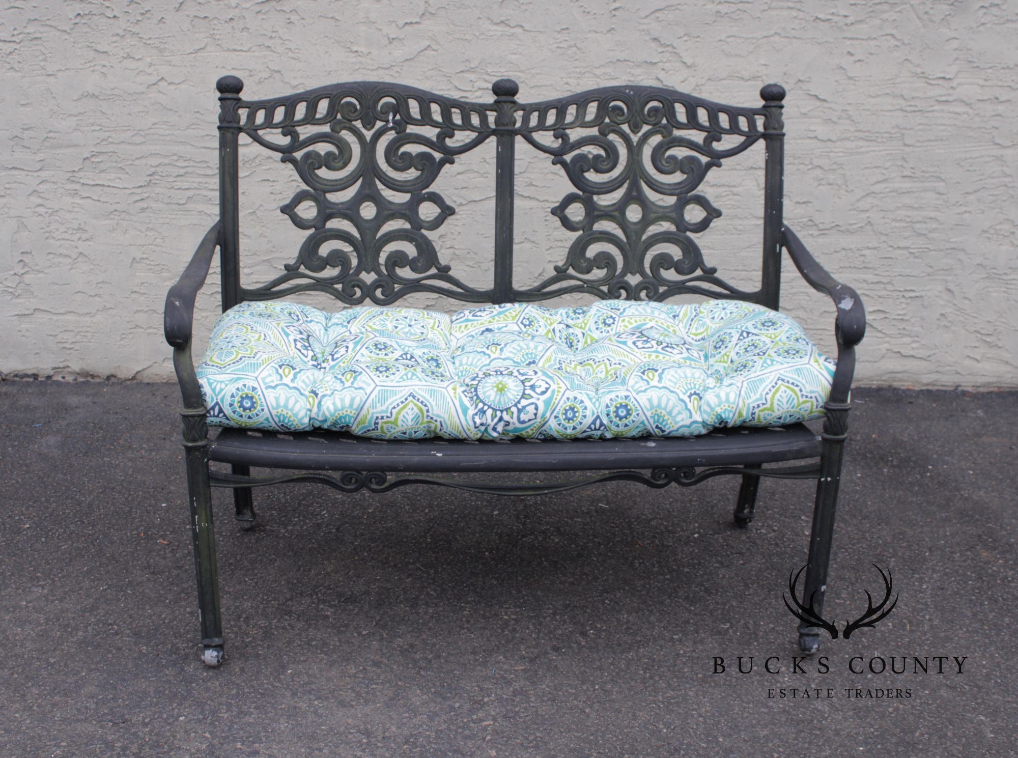 Quality Cast Aluminum Outdoor Patio Settee