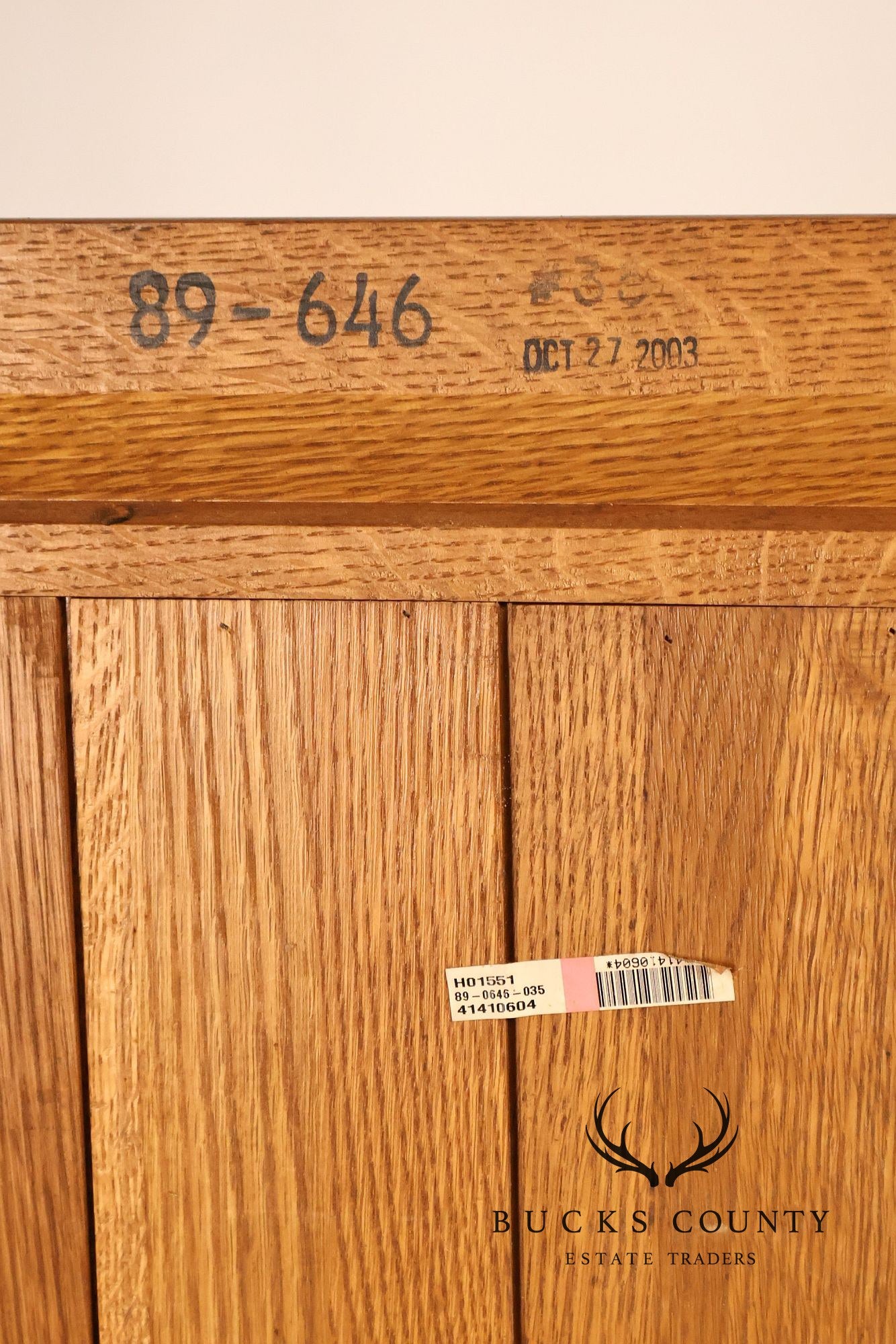 Stickley Mission Collection Oak Open Double Bookcase
