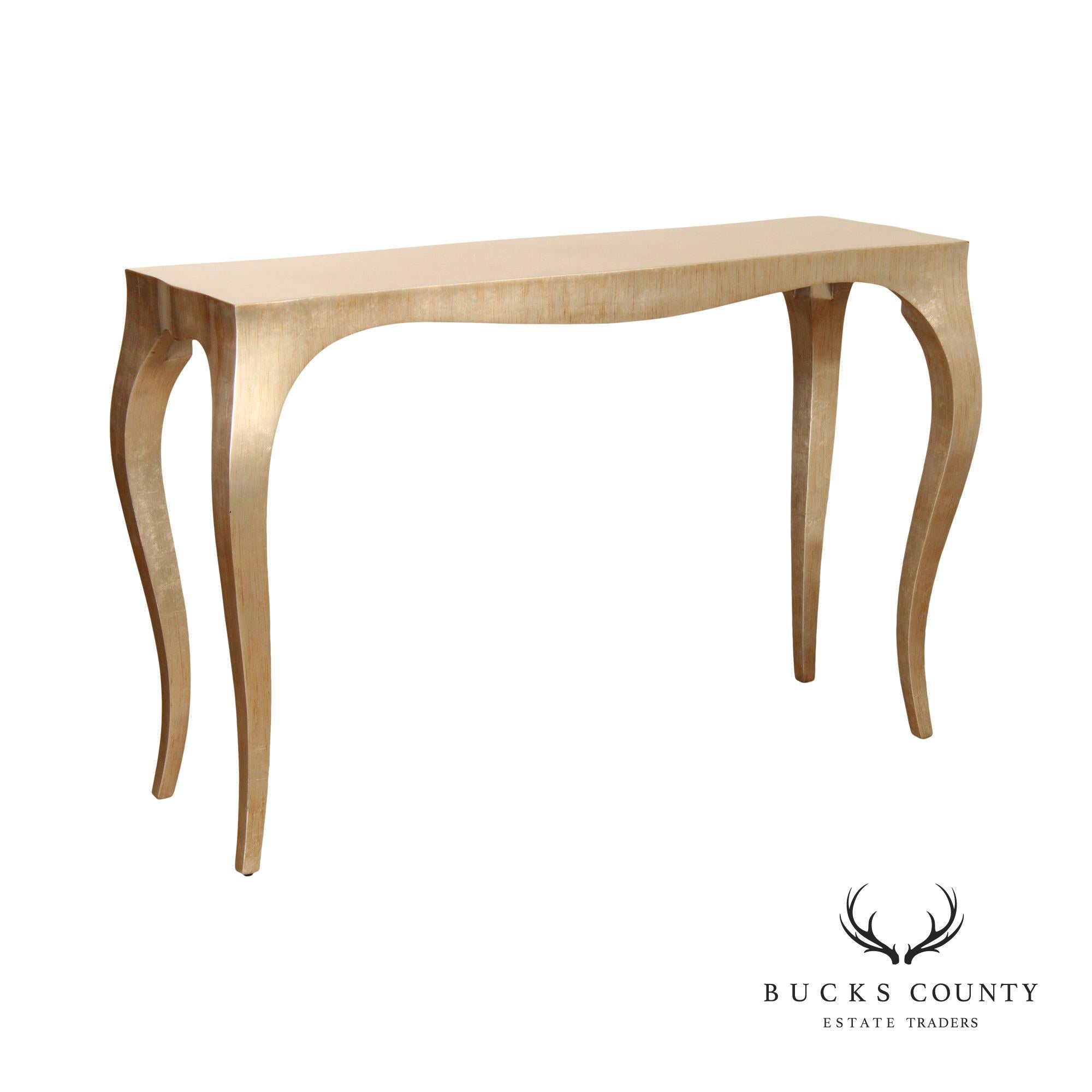 Alden Parkes 'Chantal' Gold Finished Console Table