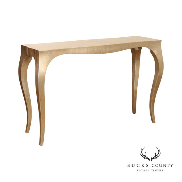 Alden Parkes 'Chantal' Gold Finished Console Table