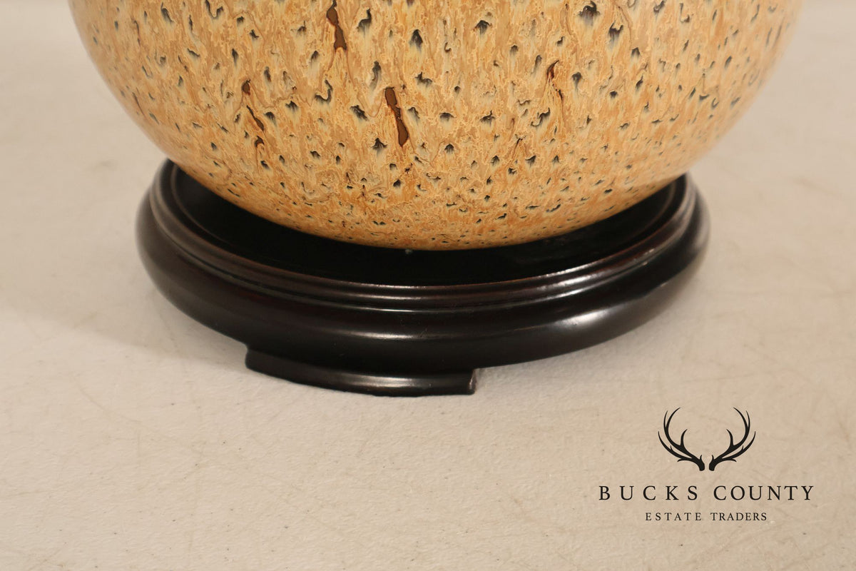 Sun-Lite Organic Modern Style Porcelain Table Lamp (repaired)