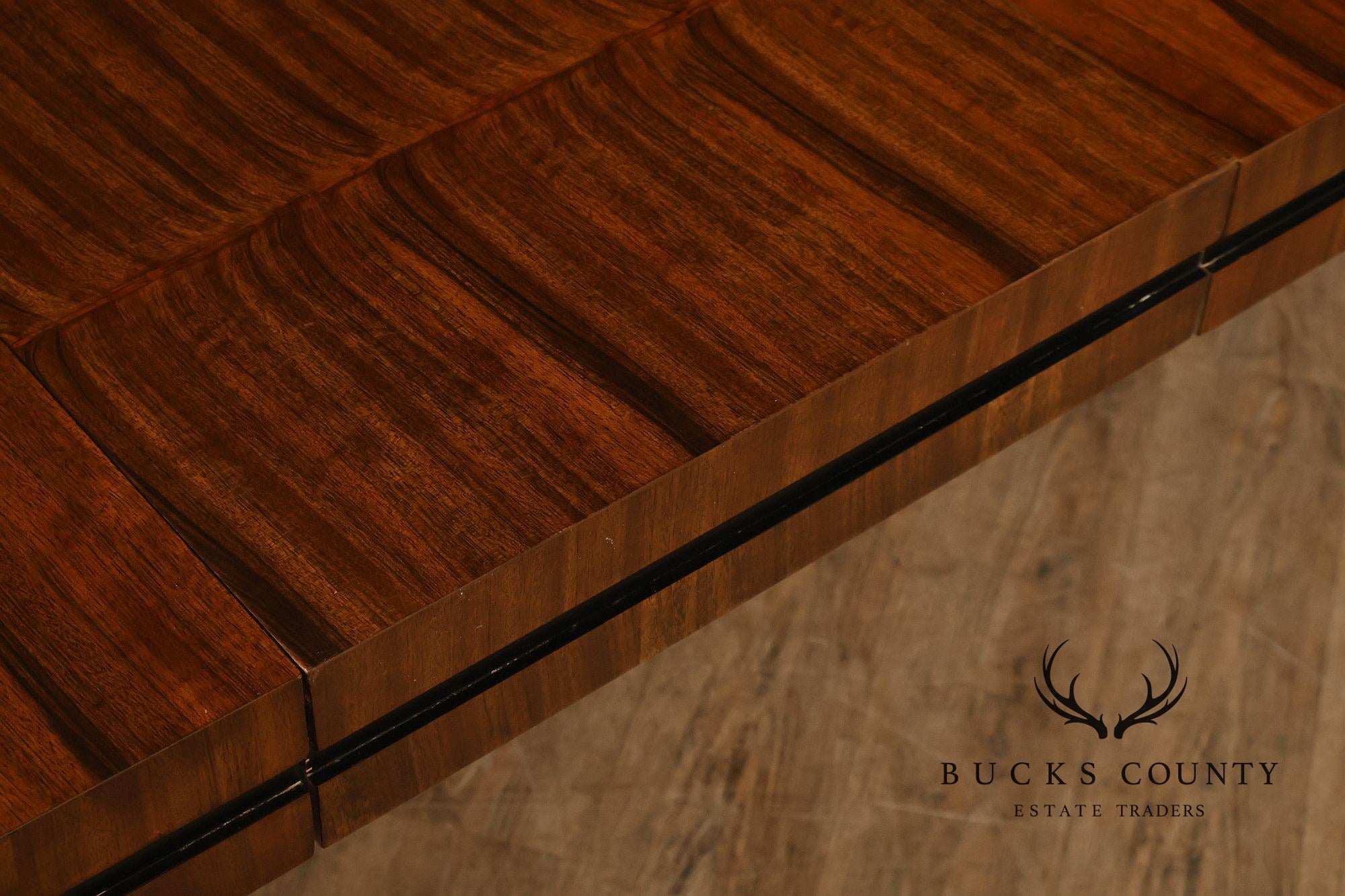 Mid Century Modern Expandable Rosewood and Chrome Dining Table