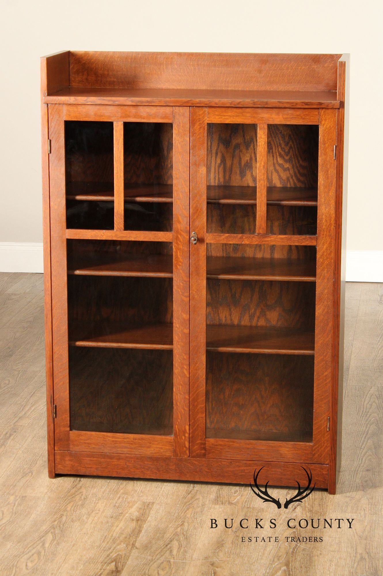 Limbert Antique Mission Oak Two Door Bookcase