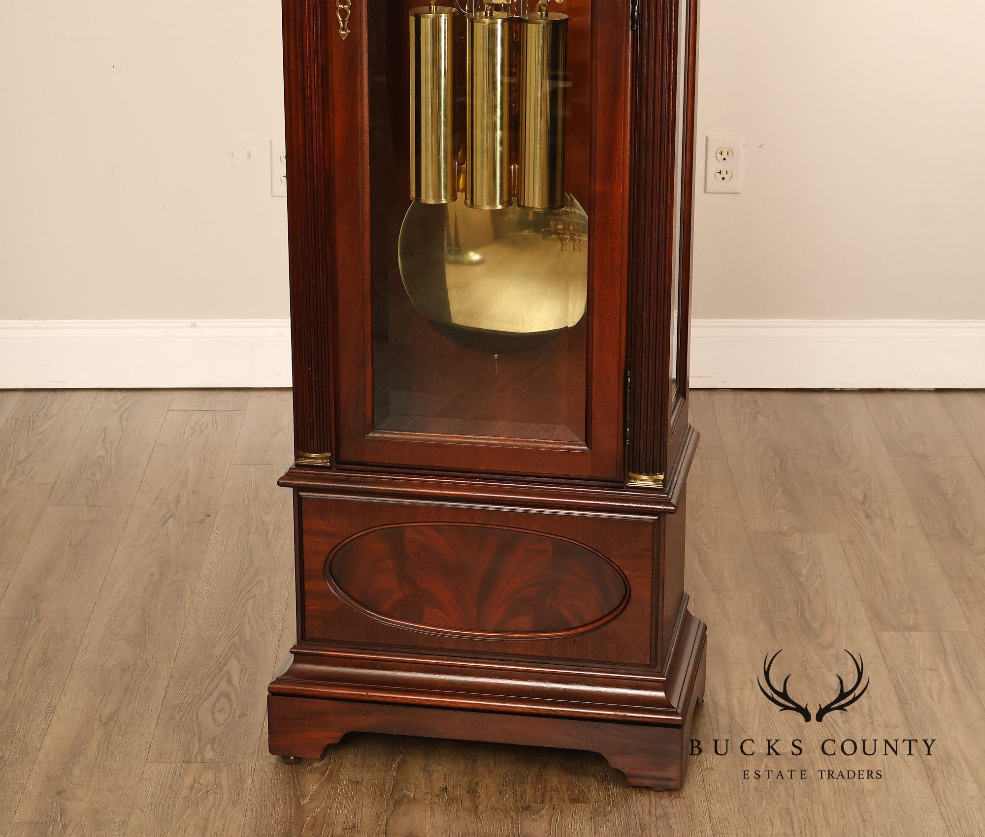 Howard Millar 3 Weight Pedalium Nautical Themed Grandfather Clock